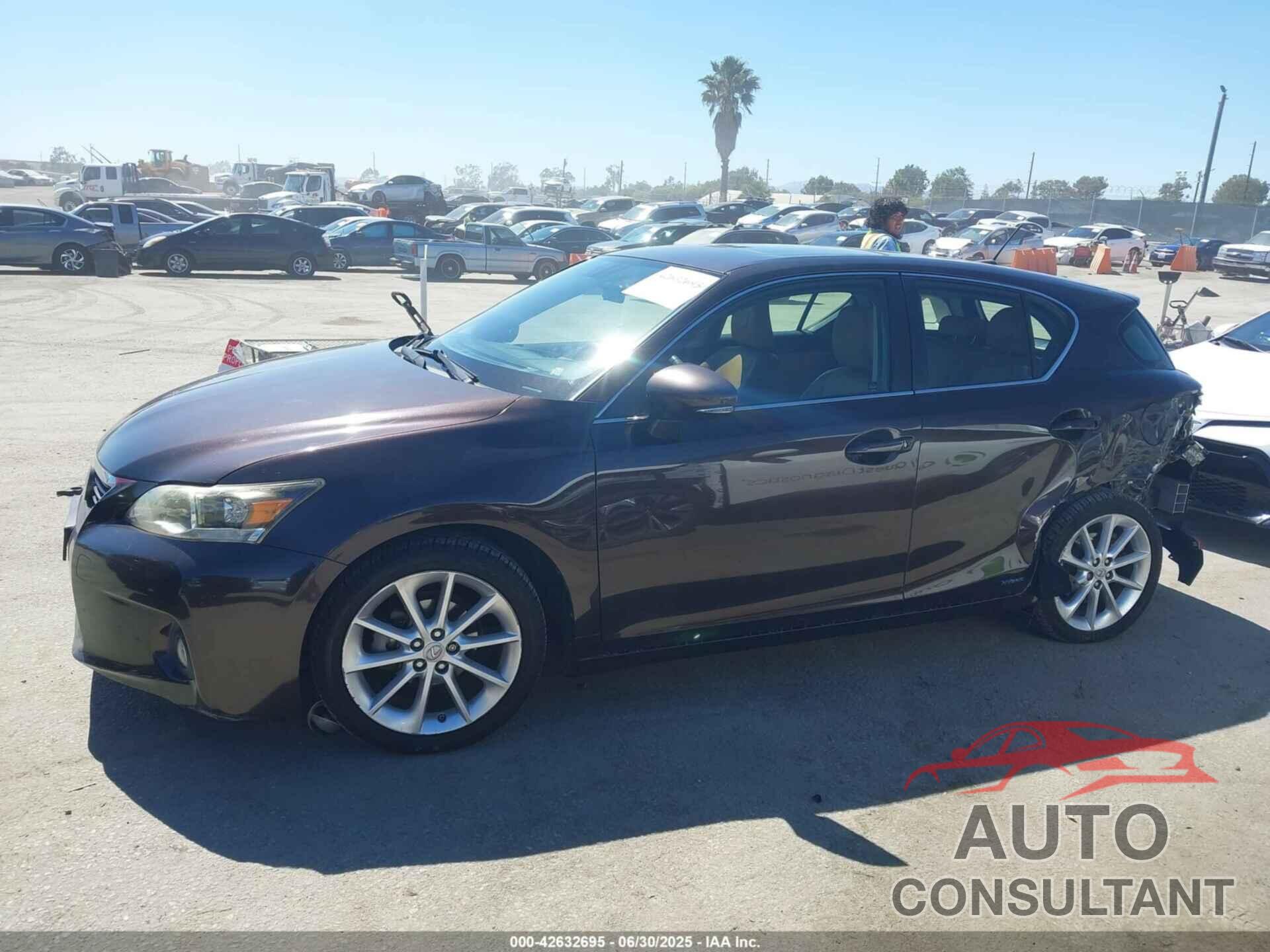 LEXUS CT 200H 2012 - JTHKD5BH9C2062310