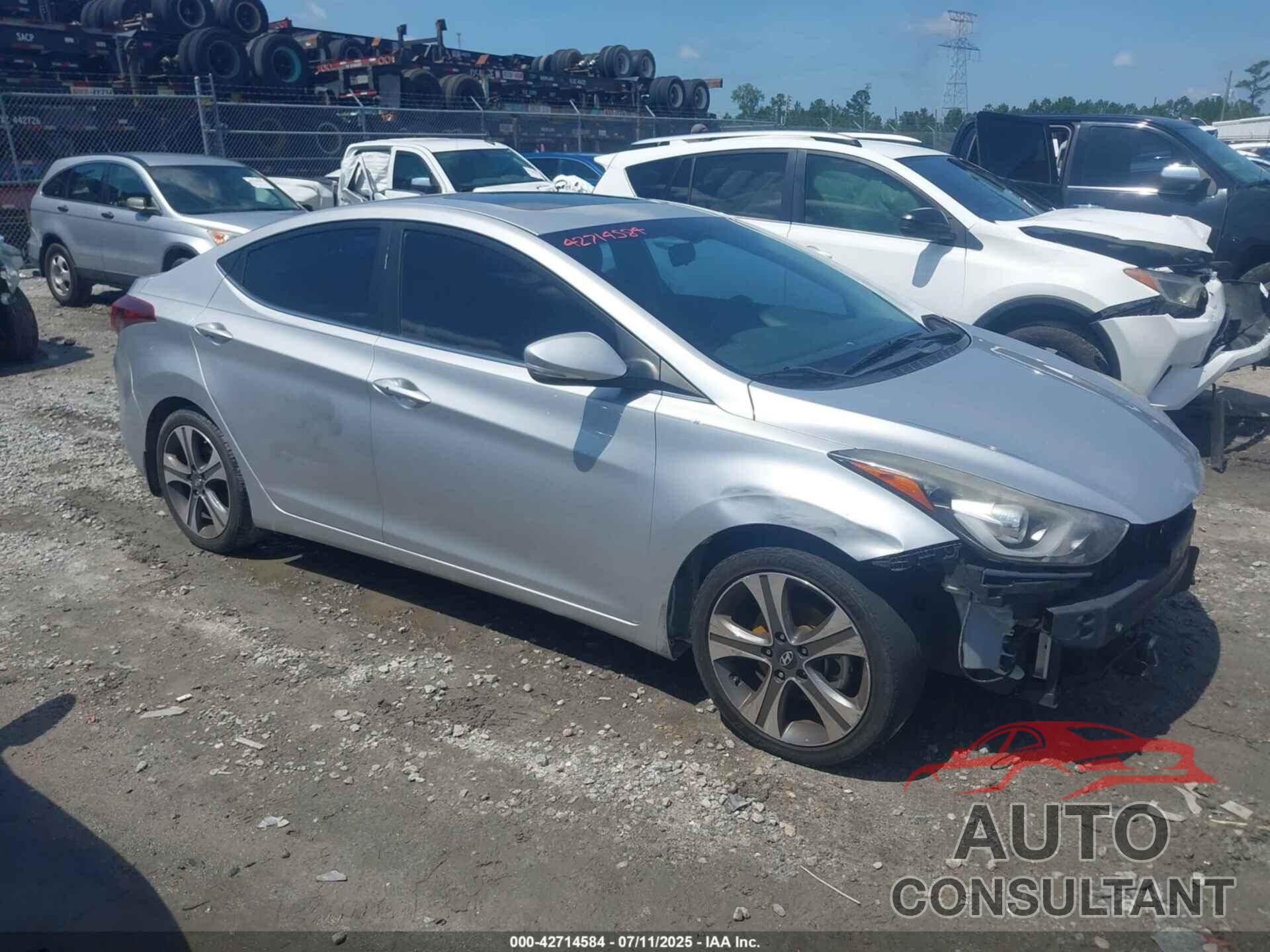 HYUNDAI ELANTRA 2014 - KMHDH4AH5EU042679