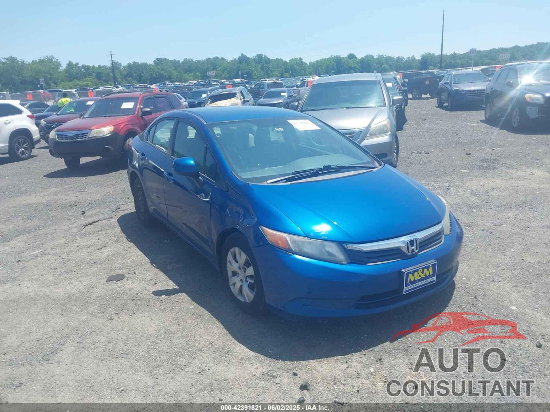 HONDA CIVIC 2012 - 2HGFB2F59CH586556