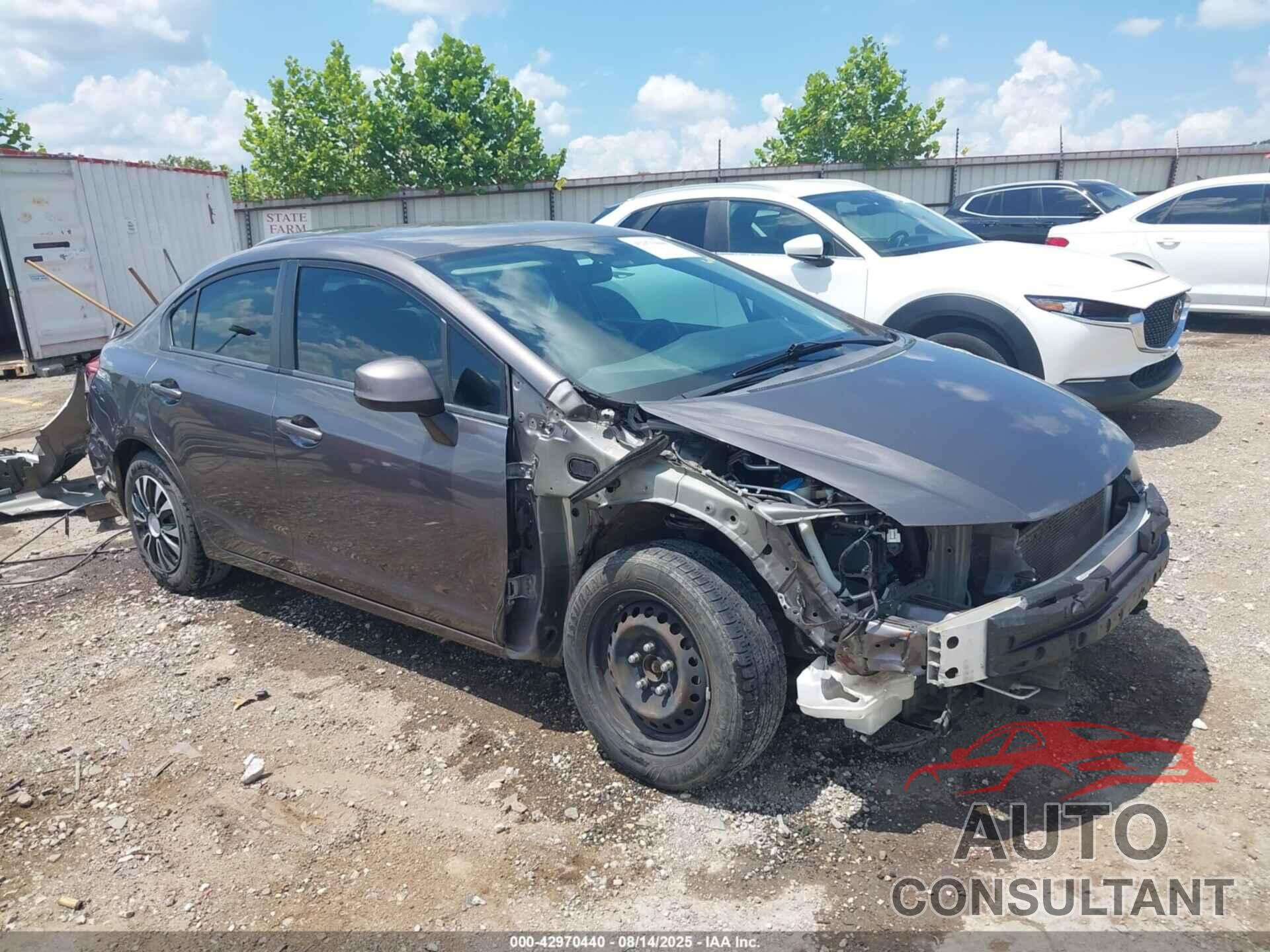 HONDA CIVIC 2013 - 19XFB2F51DE251805