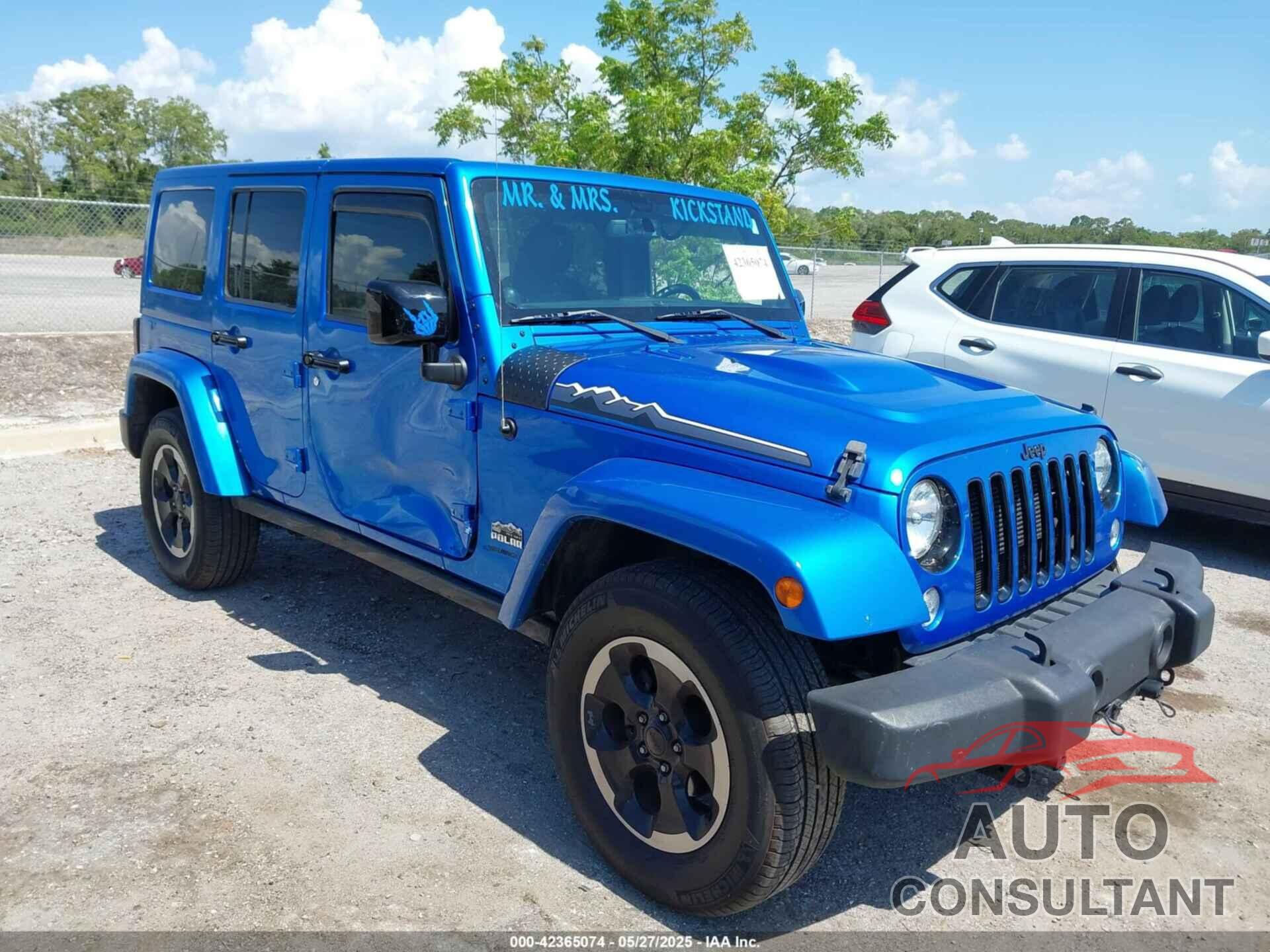 JEEP WRANGLER UNLIMITED 2014 - 1C4HJWEG6EL168479