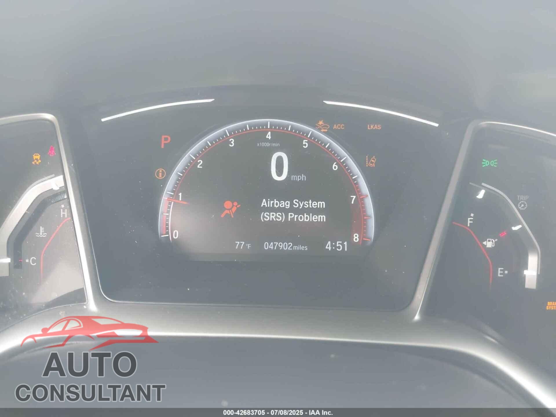 HONDA CIVIC 2019 - 19XFC2F81KE019306
