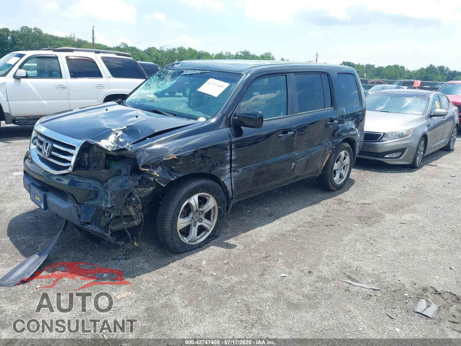 HONDA PILOT 2012 - 5FNYF4H70CB065320
