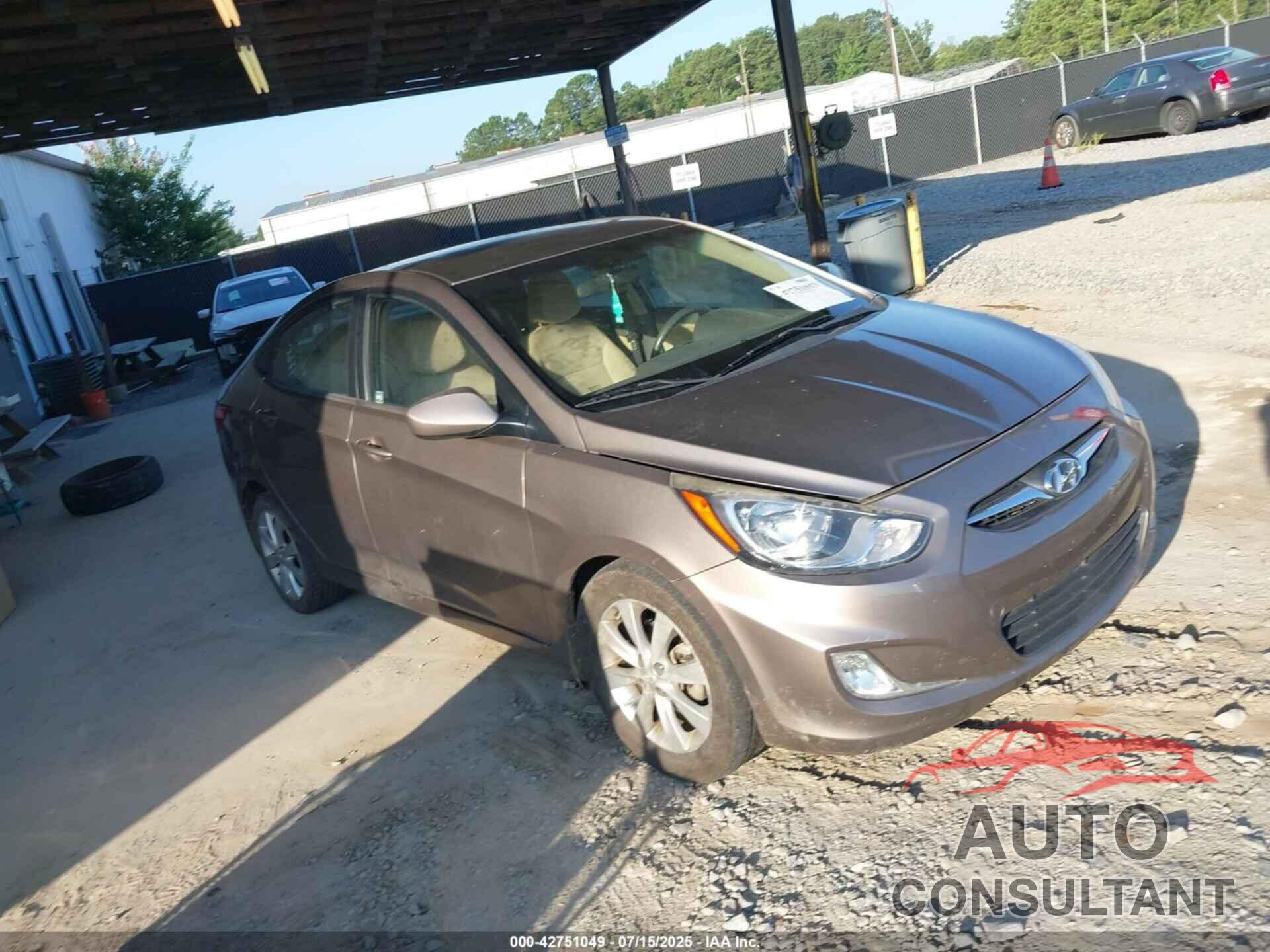 HYUNDAI ACCENT 2013 - KMHCU4AE1DU340206