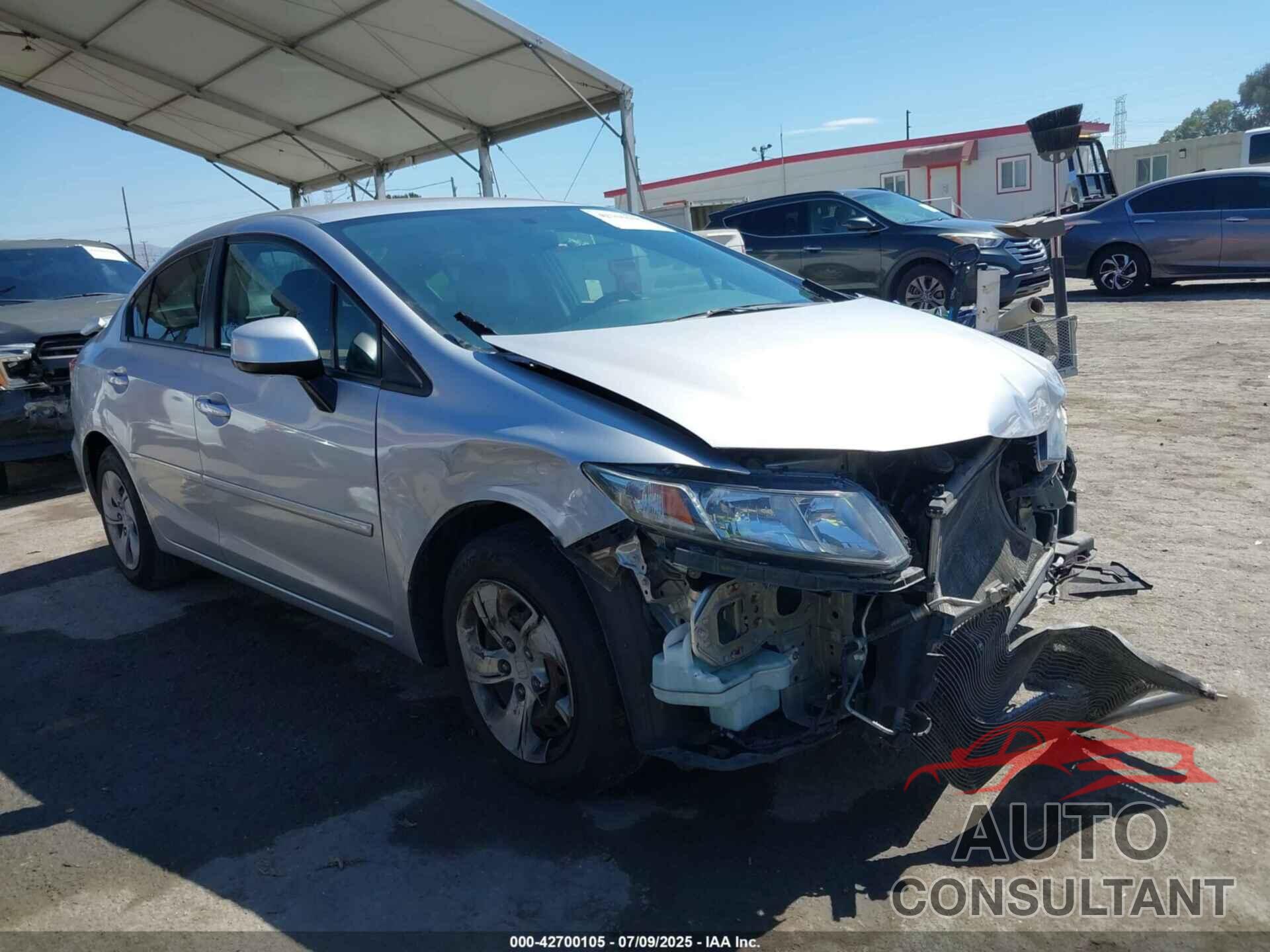 HONDA CIVIC 2013 - 19XFB2F59DE205400