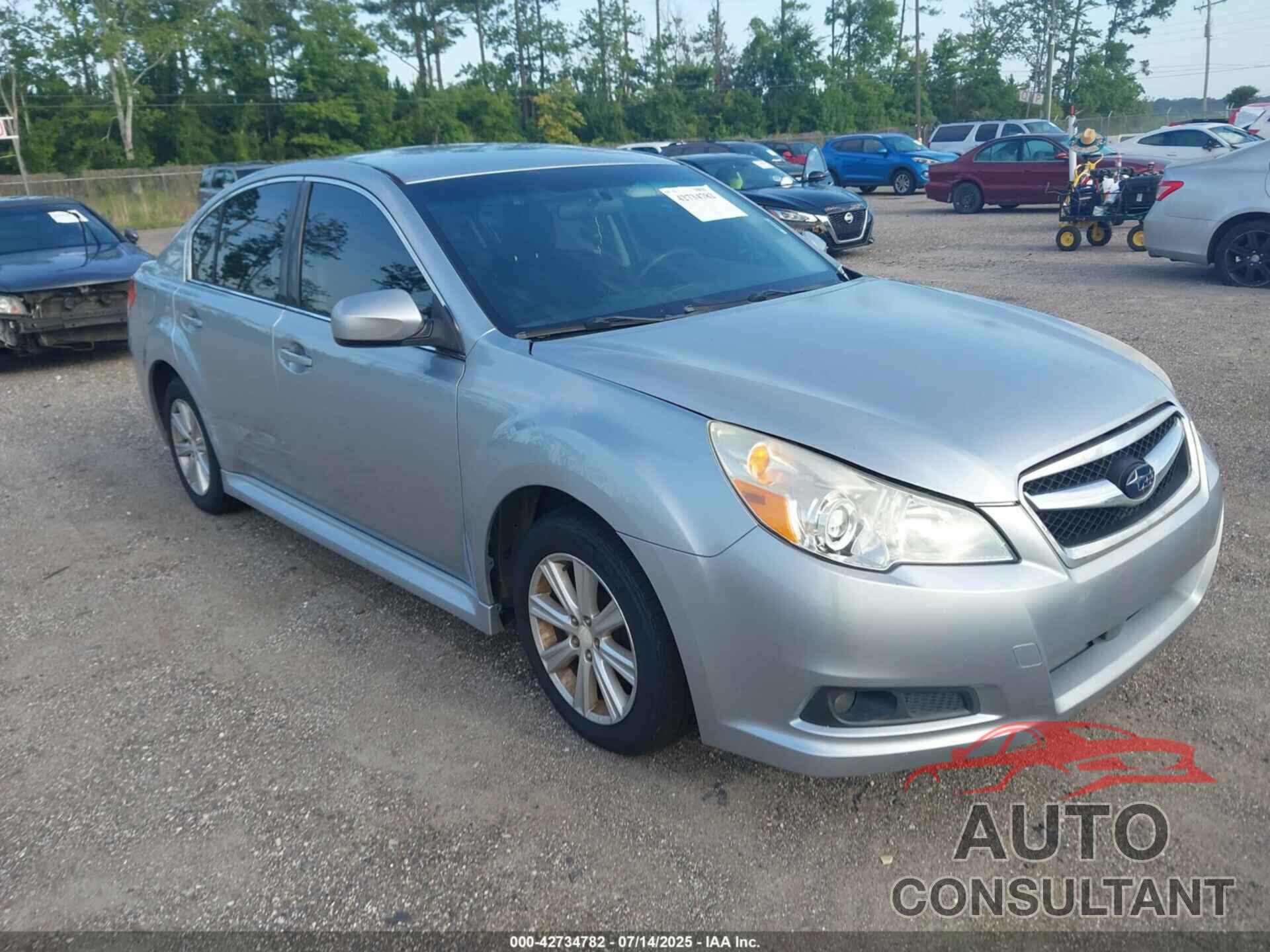 SUBARU LEGACY 2012 - 4S3BMBA60C3028492