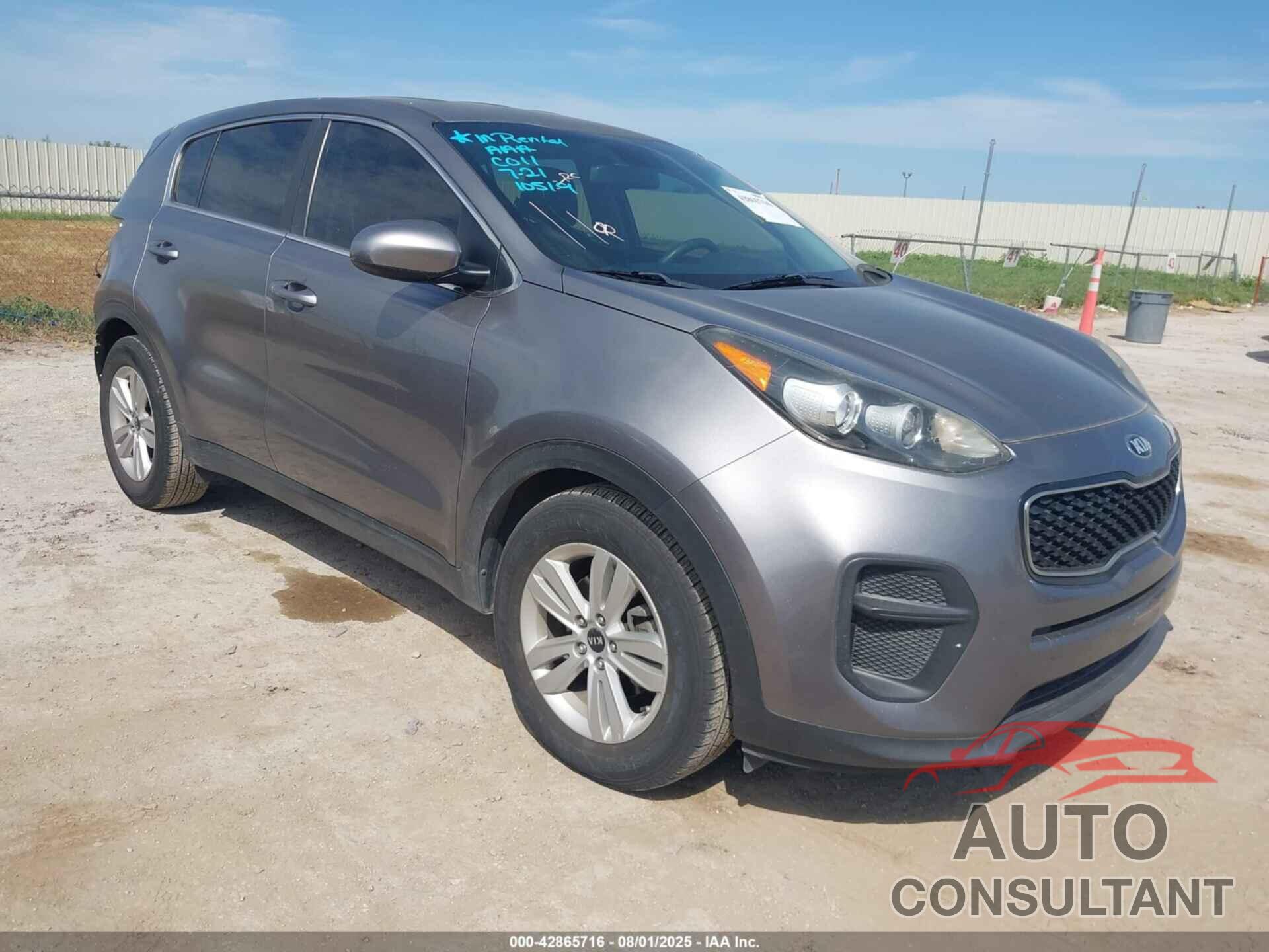 KIA SPORTAGE 2017 - KNDPM3AC9H7268495