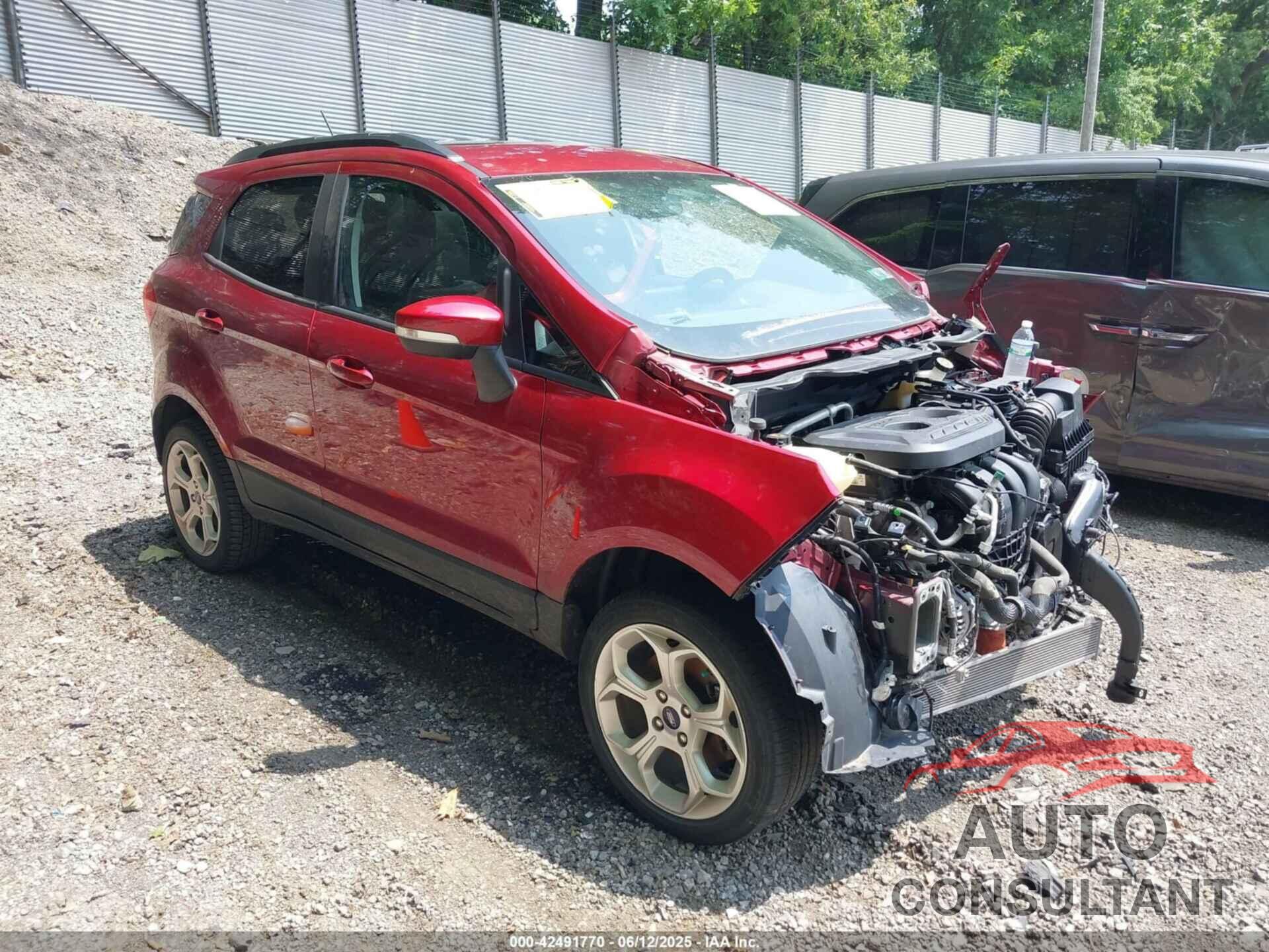 FORD ECOSPORT 2021 - MAJ6S3GL8MC451595