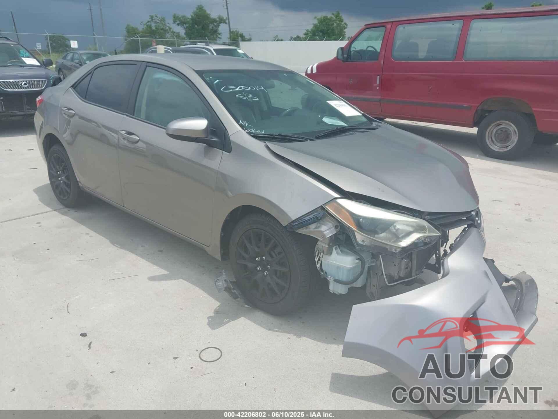 TOYOTA COROLLA 2016 - 2T1BURHE1GC616646