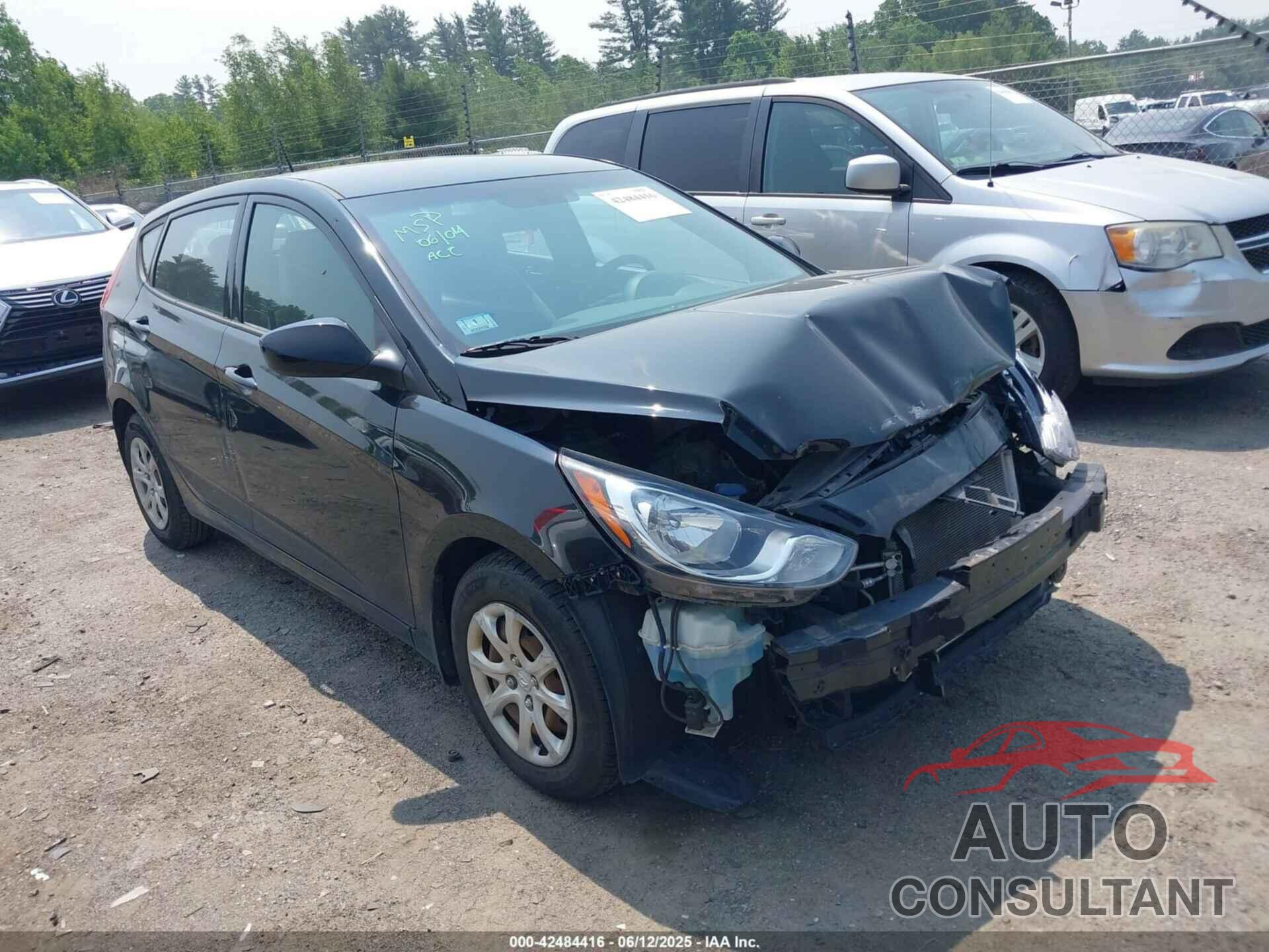 HYUNDAI ACCENT 2013 - KMHCT5AE8DU121736