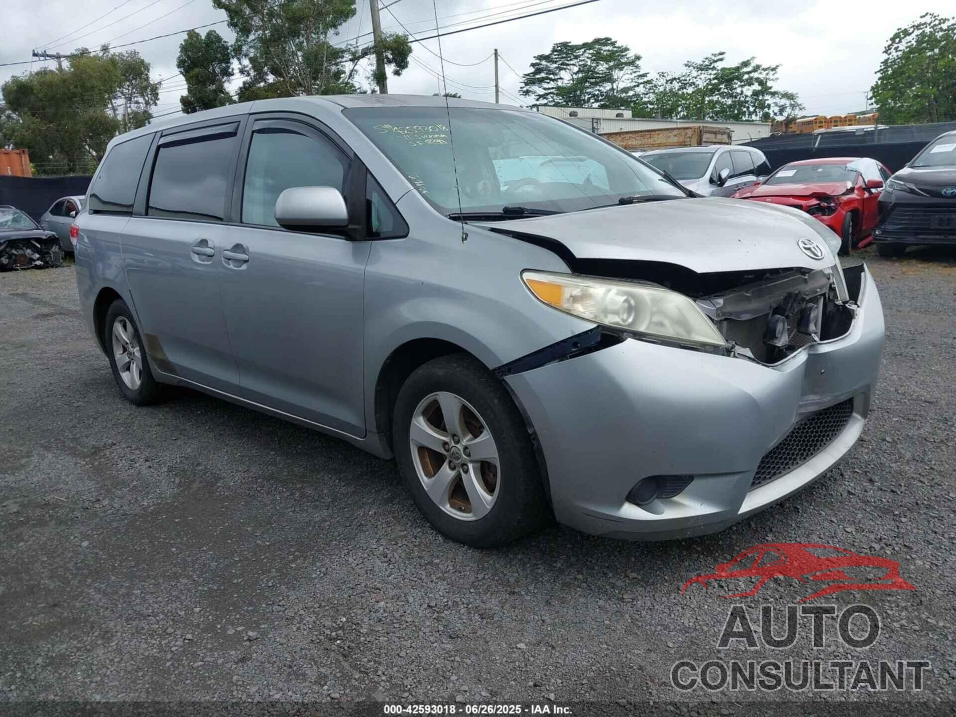 TOYOTA SIENNA 2011 - 5TDKK3DC1BS116106