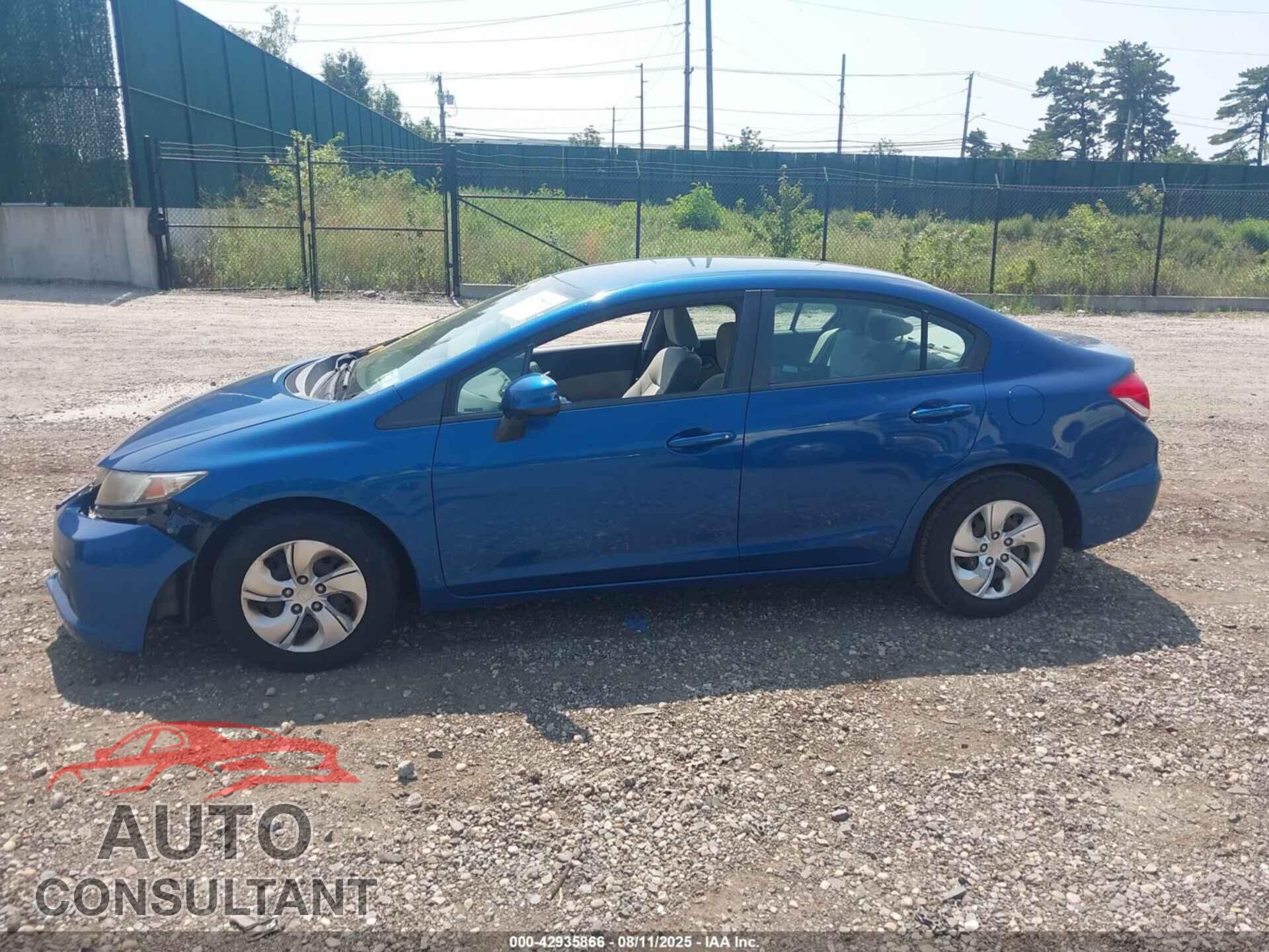 HONDA CIVIC 2013 - 19XFB2F55DE220010