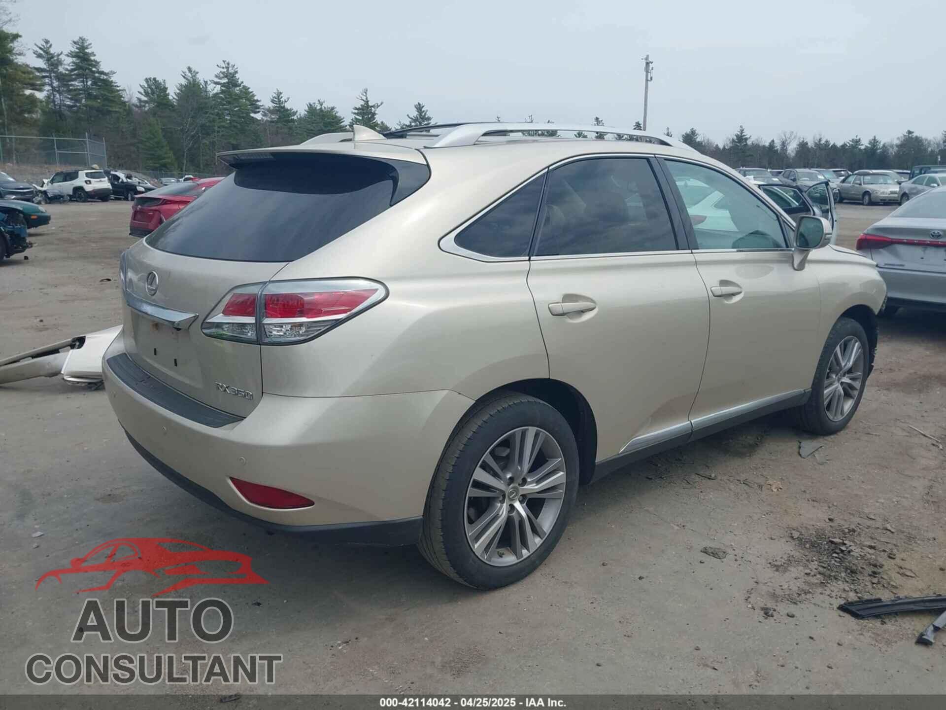 LEXUS RX 350 2015 - 2T2BK1BA8FC314861