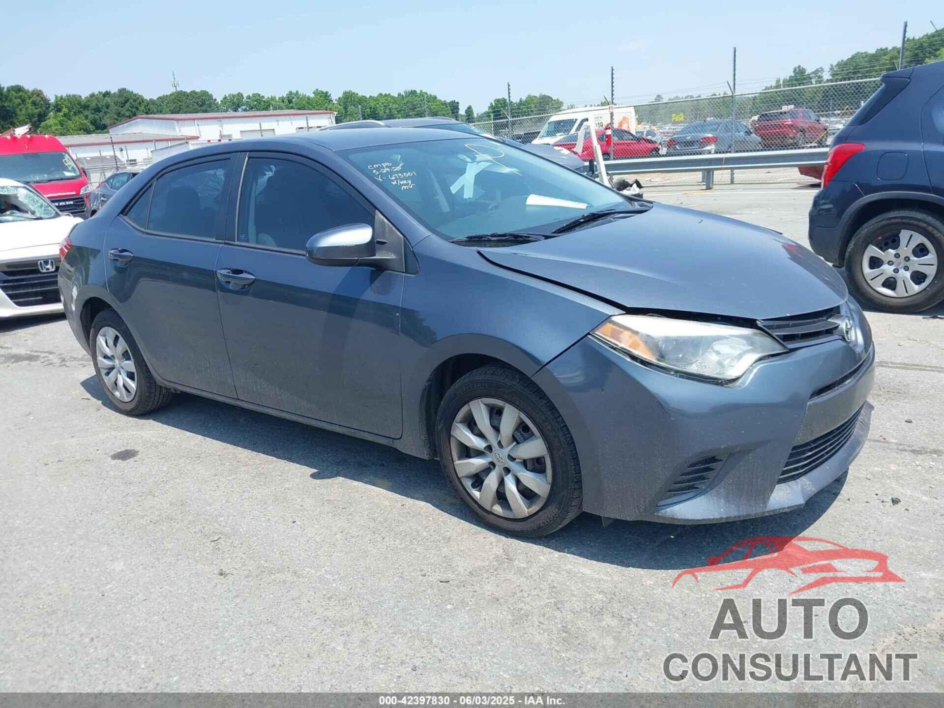 TOYOTA COROLLA 2016 - 2T1BURHE9GC673001