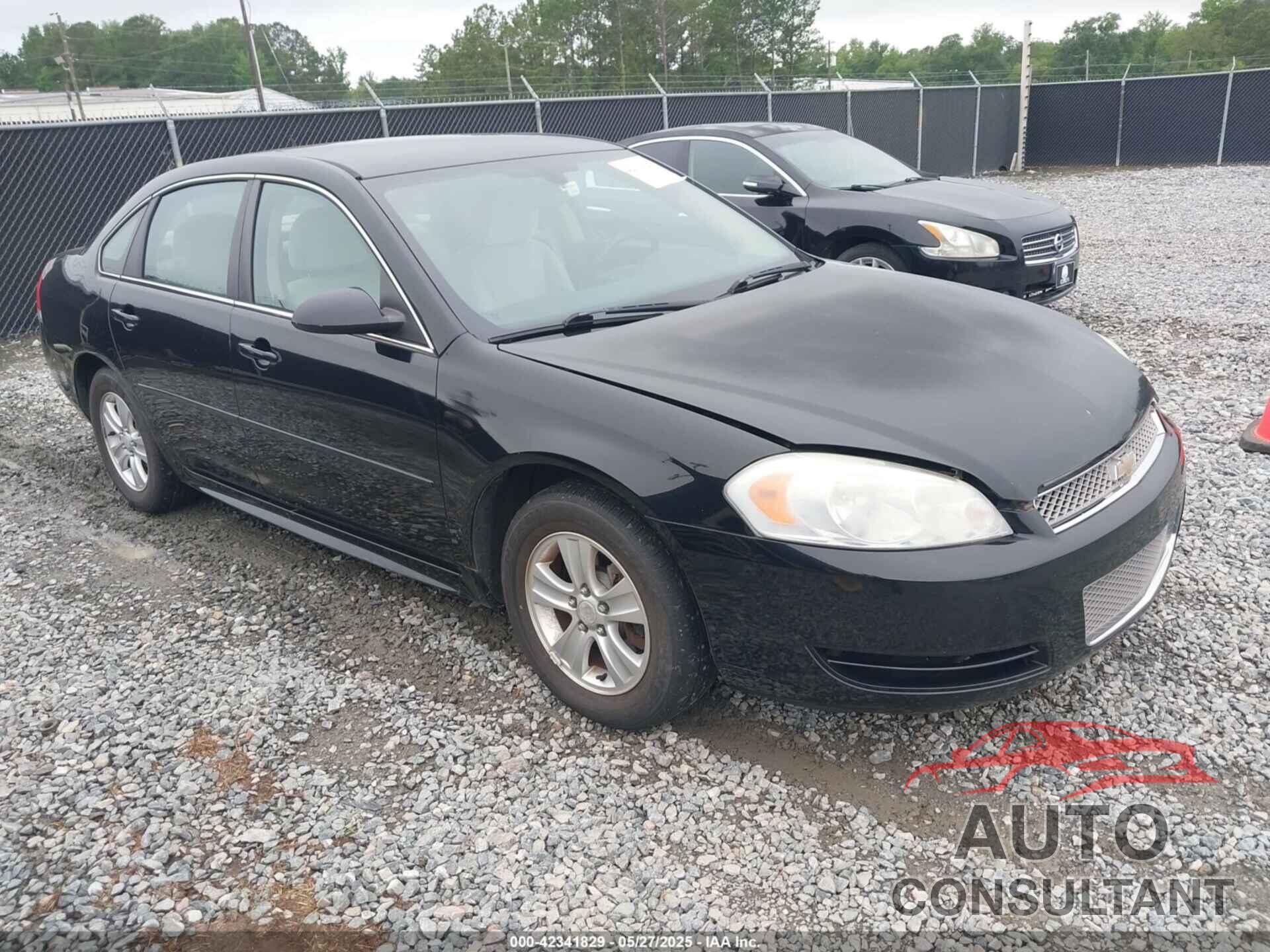 CHEVROLET IMPALA 2012 - 2G1WF5E34C1283285