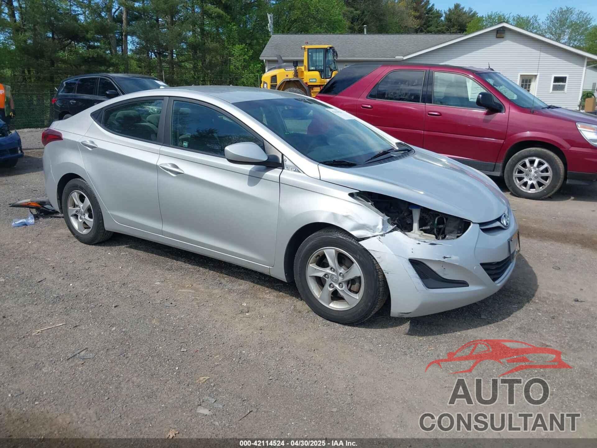 HYUNDAI ELANTRA 2014 - KMHDH4AE3EU187547