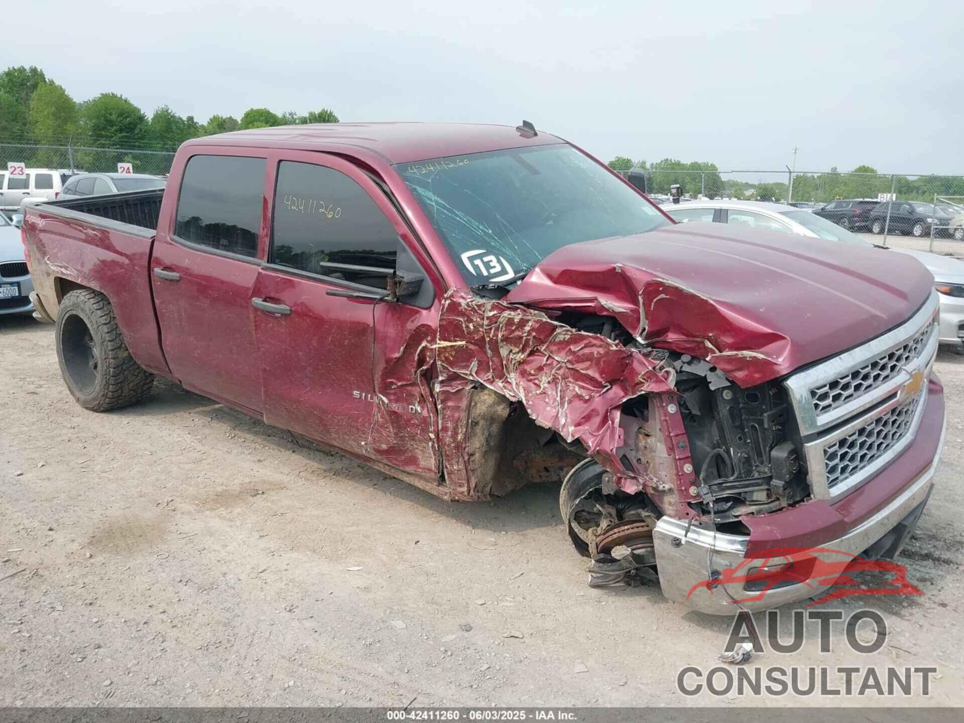 CHEVROLET SILVERADO 1500 2014 - 3GCUKREC5EG571294