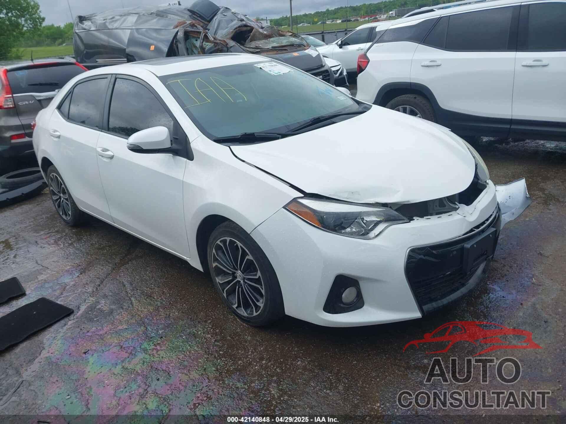 TOYOTA COROLLA 2014 - 5YFBURHE7EP156616