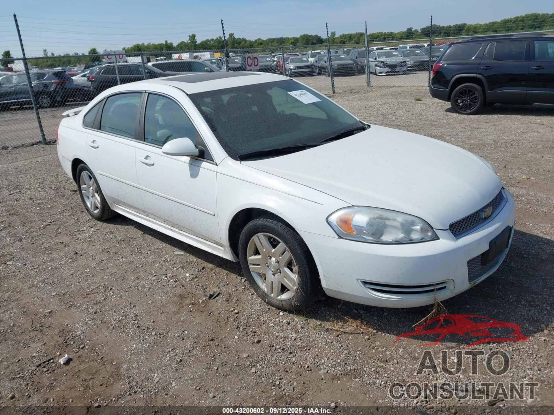 CHEVROLET IMPALA 2012 - 2G1WG5E36C1255680