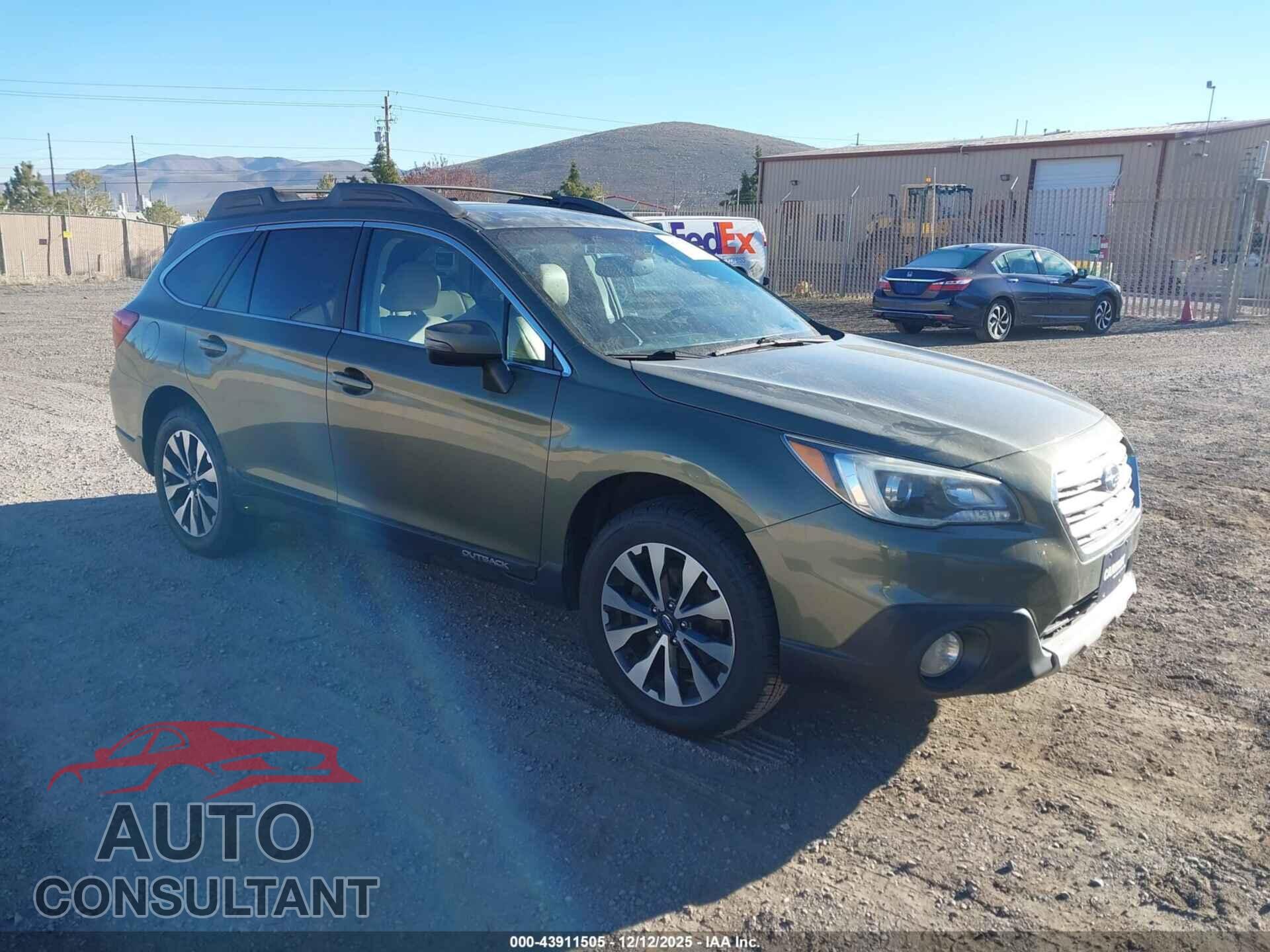 SUBARU OUTBACK 2016 - 4S4BSANC7G3291404