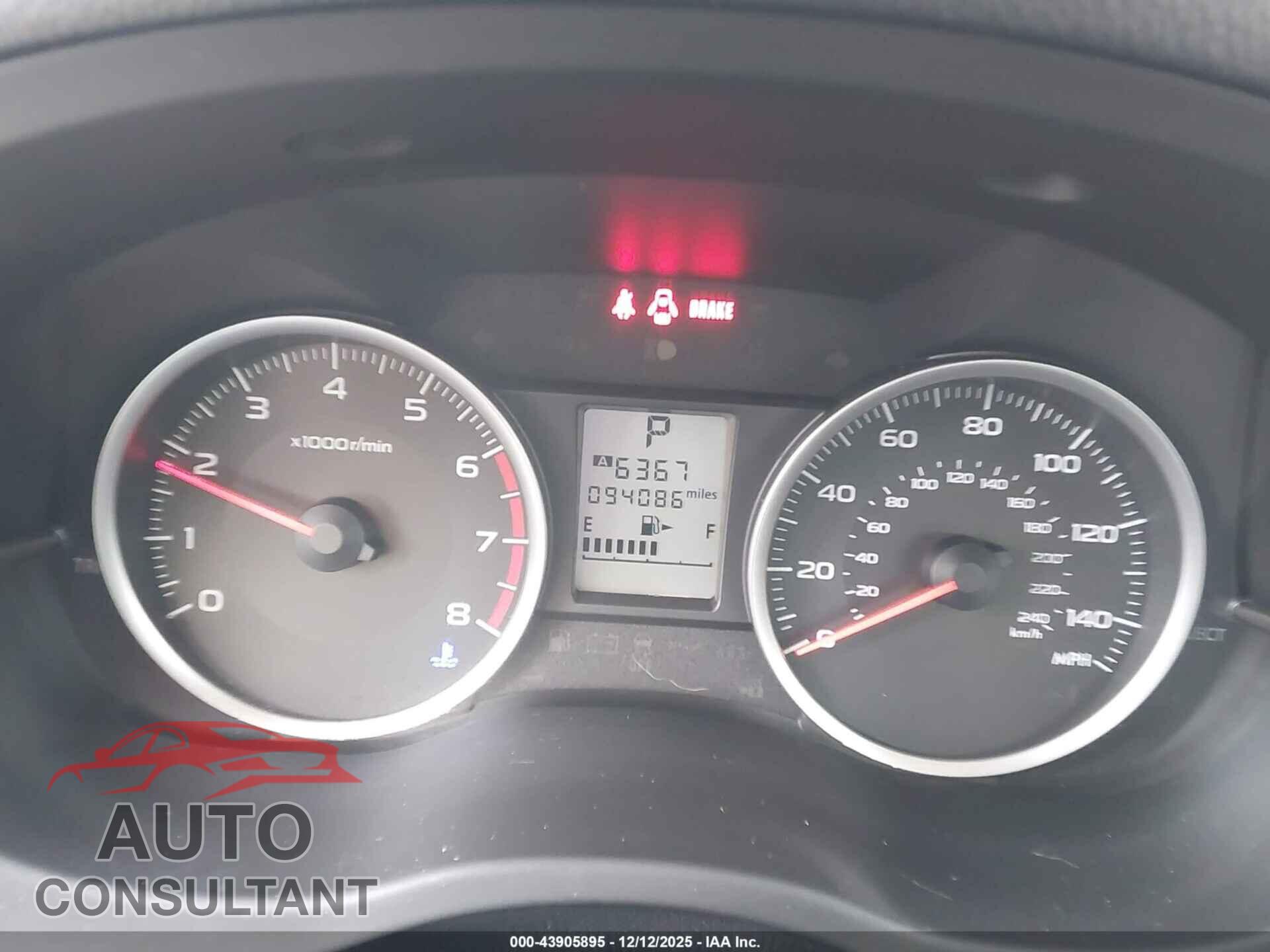 SUBARU FORESTER 2015 - JF2SJADC6FH561086