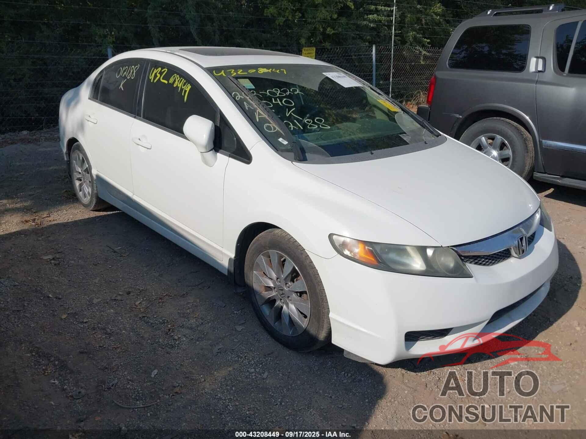 HONDA CIVIC 2009 - 19XFA16949E012188