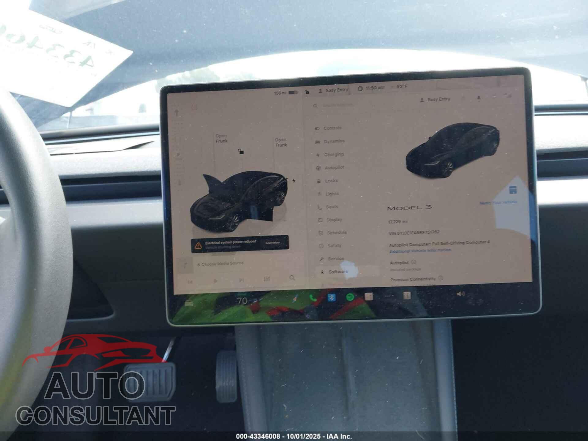 TESLA MODEL 3 2024 - 5YJ3E1EA5RF751762