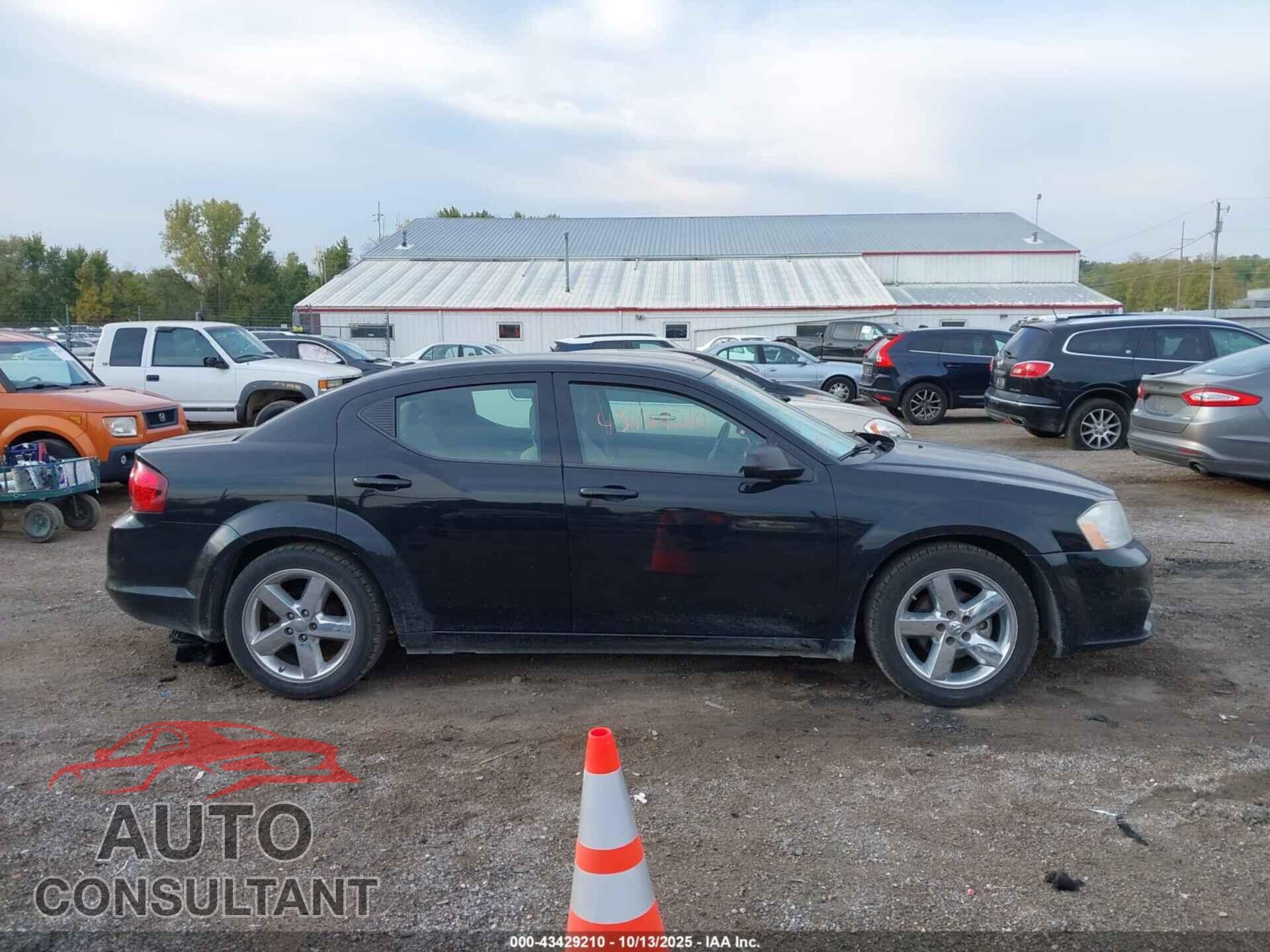 DODGE AVENGER 2013 - 1C3CDZAB2DN710116