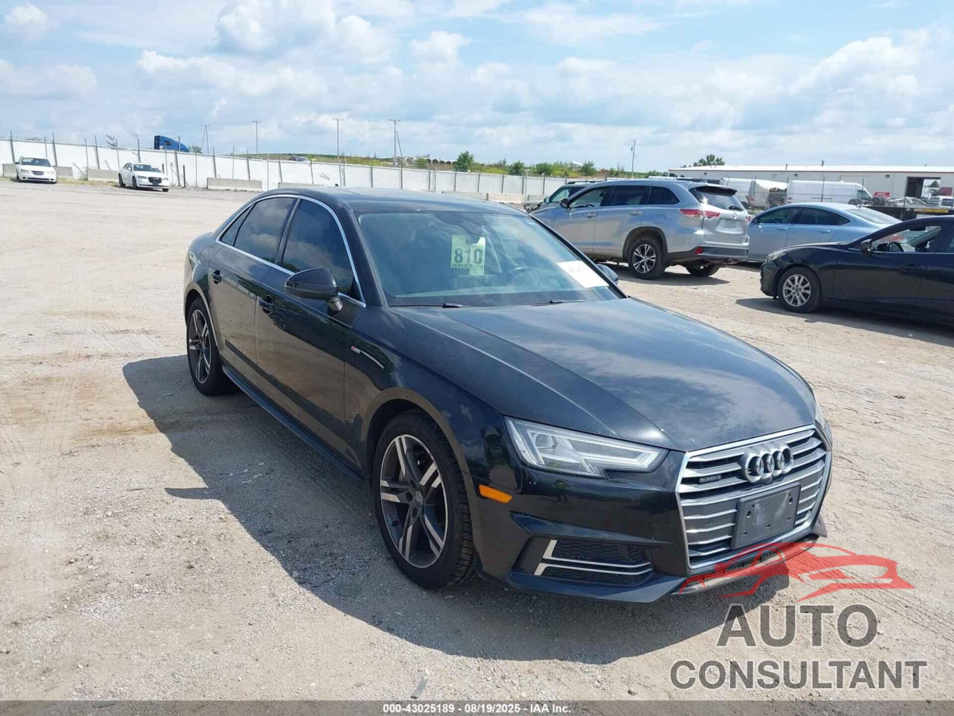 AUDI A4 2017 - WAUFNAF45HN034751