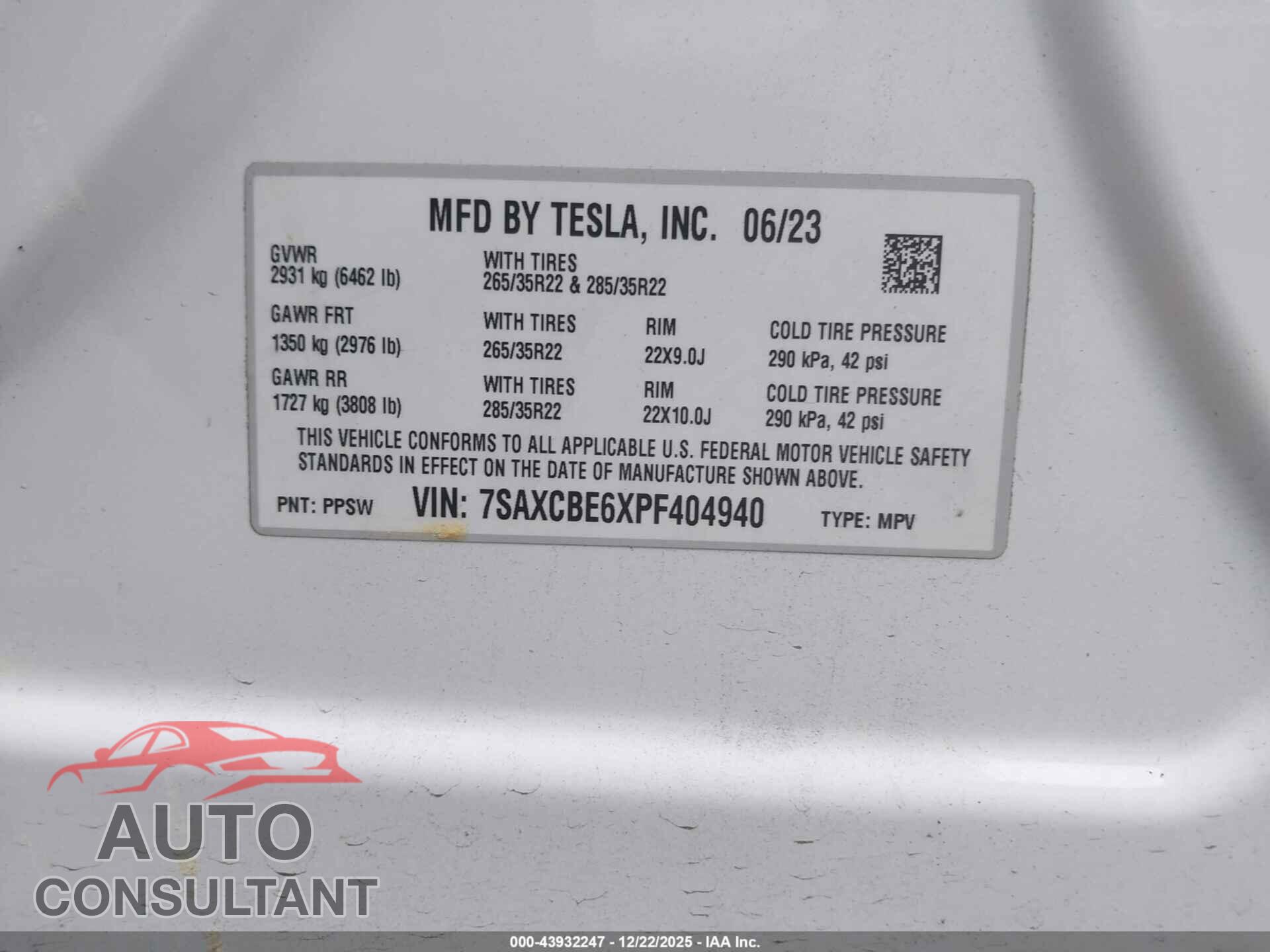 TESLA MODEL 3 2019 - 5YJ3E1EA7KF297200