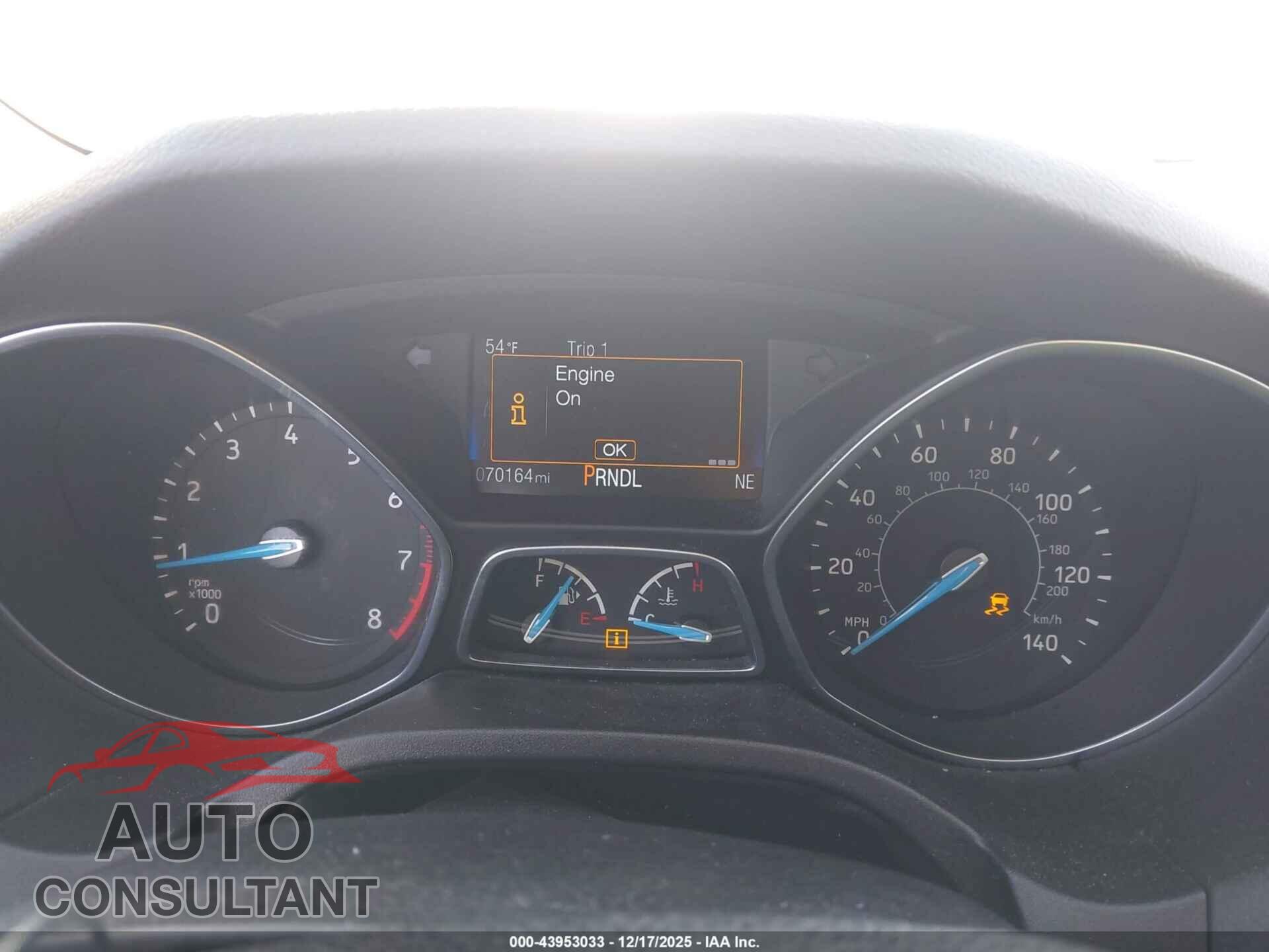 FORD FOCUS 2016 - 1FADP3F29GL350751