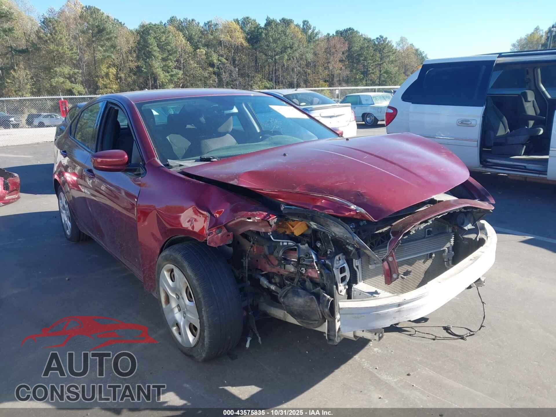 DODGE DART 2015 - 1C3CDFAA3FD237244
