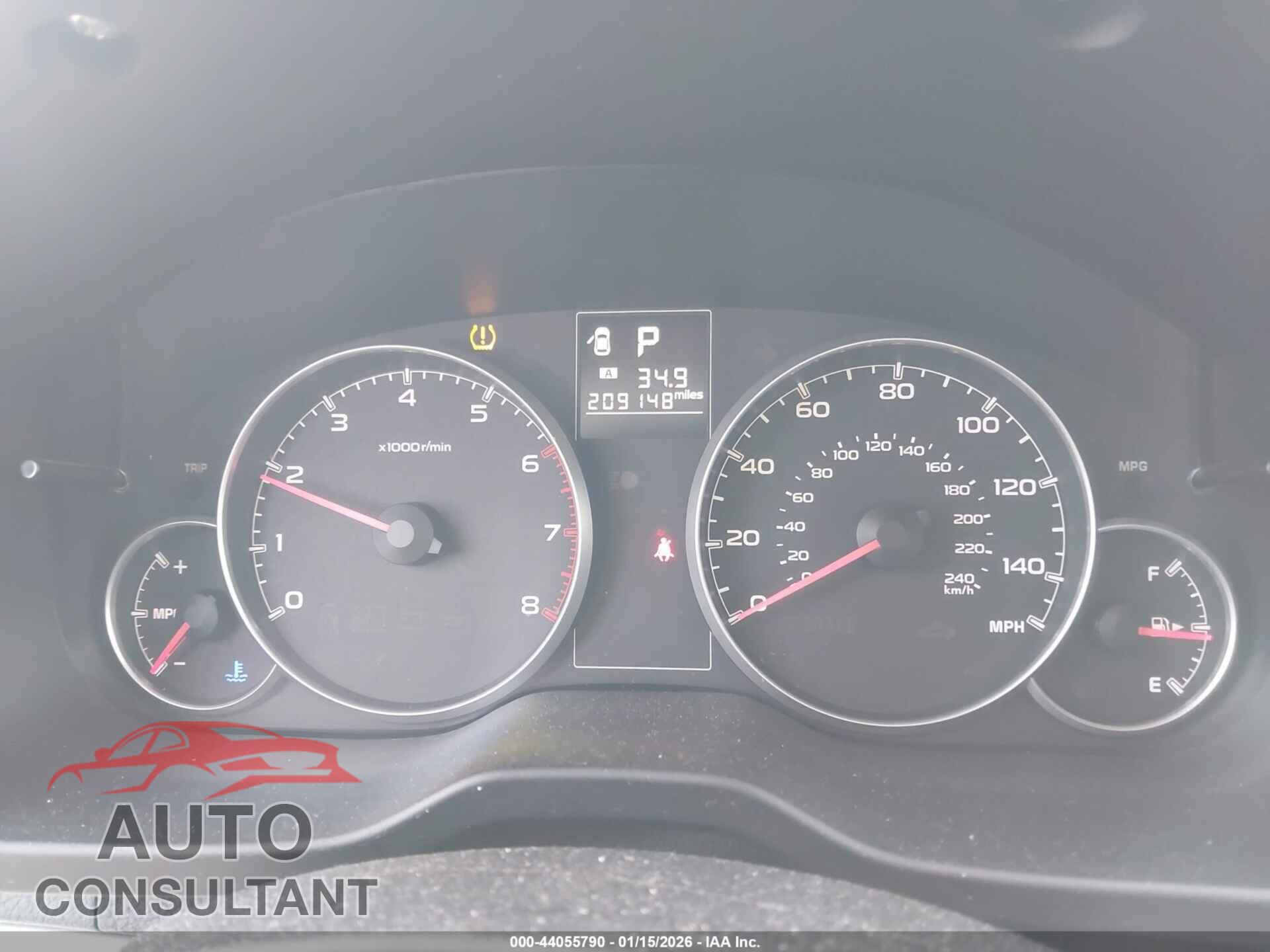 SUBARU OUTBACK 2013 - 4S4BRBCC6D3211994
