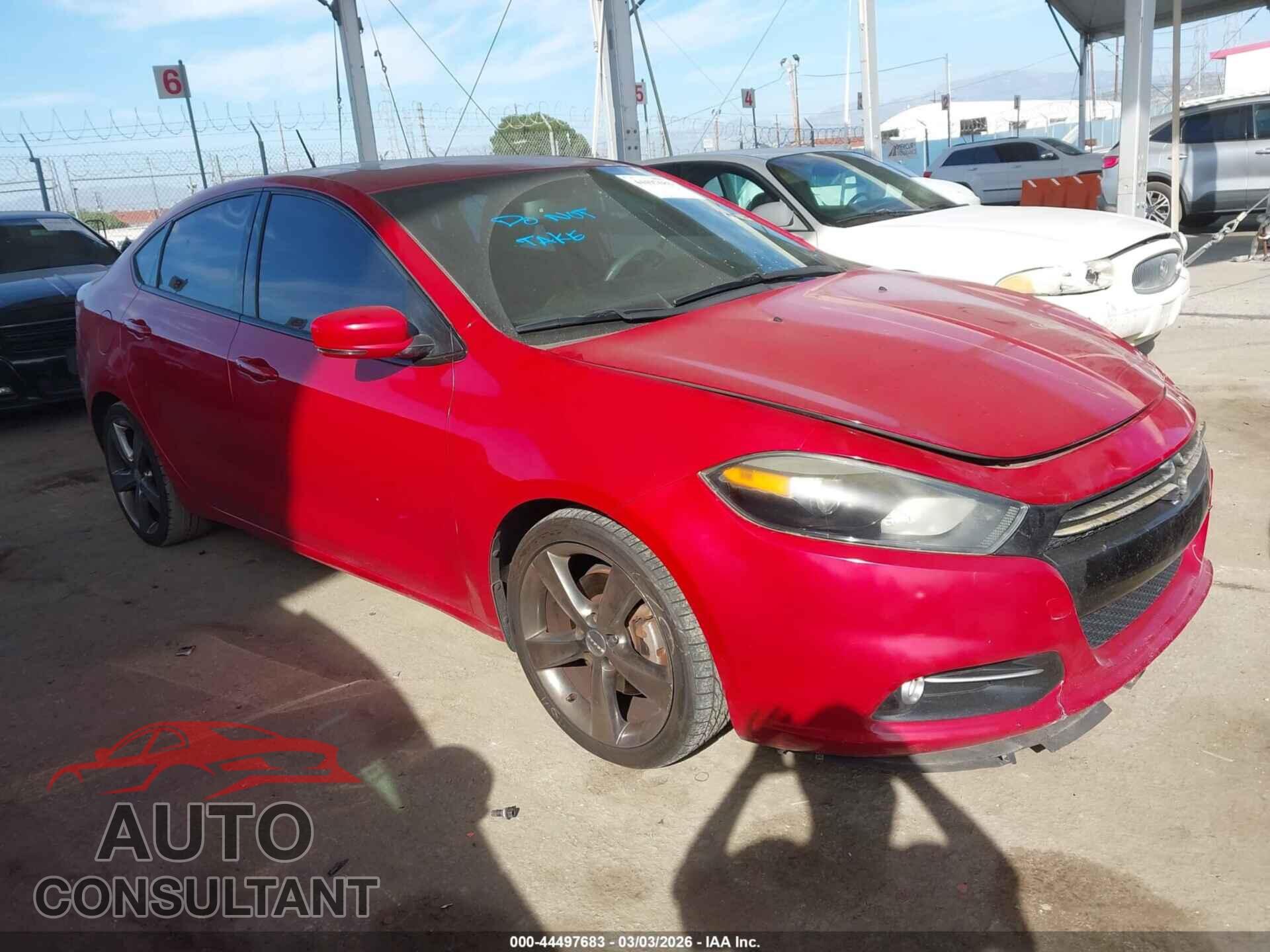 DODGE DART 2014 - 1C3CDFEB7ED919528