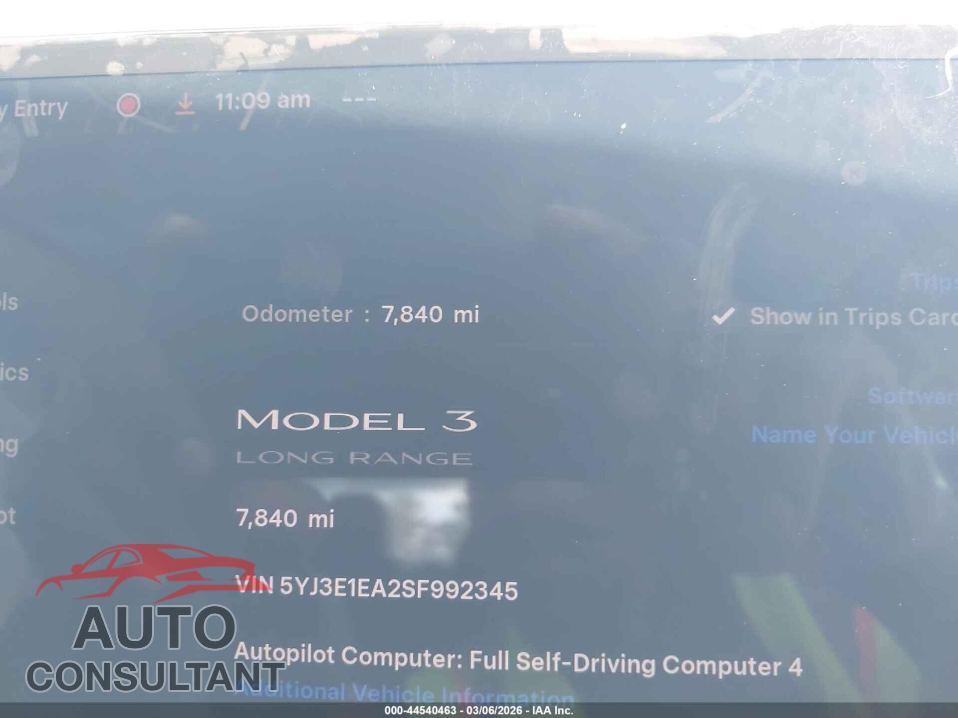 TESLA MODEL 3 2025 - 5YJ3E1EA2SF992345