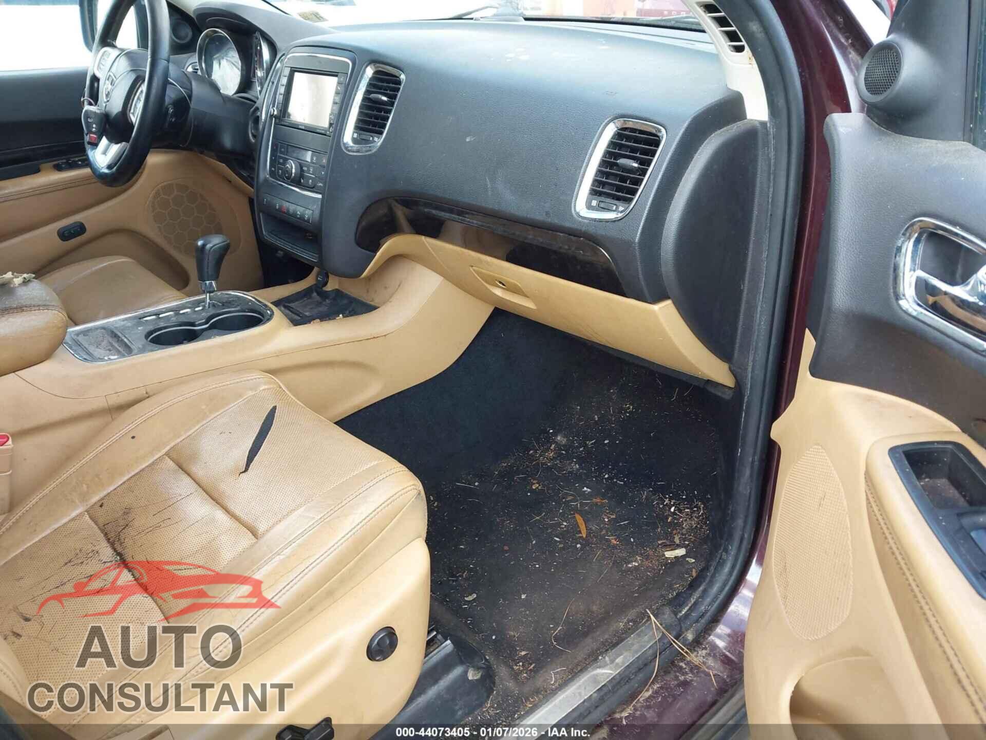 DODGE DURANGO 2012 - 1C4RDJEG1CC291960