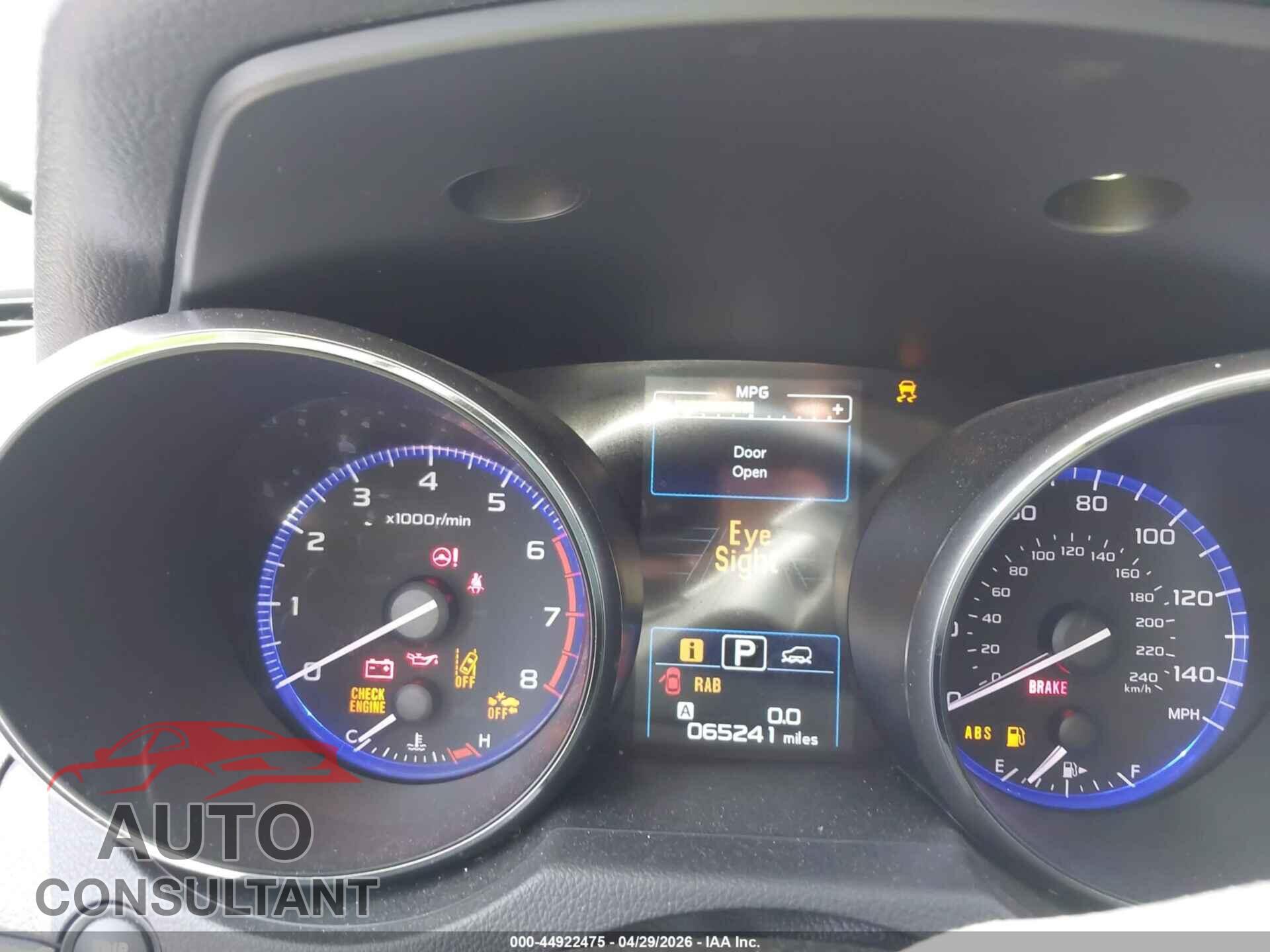 SUBARU OUTBACK 2017 - 4S4BSANC2H3357097