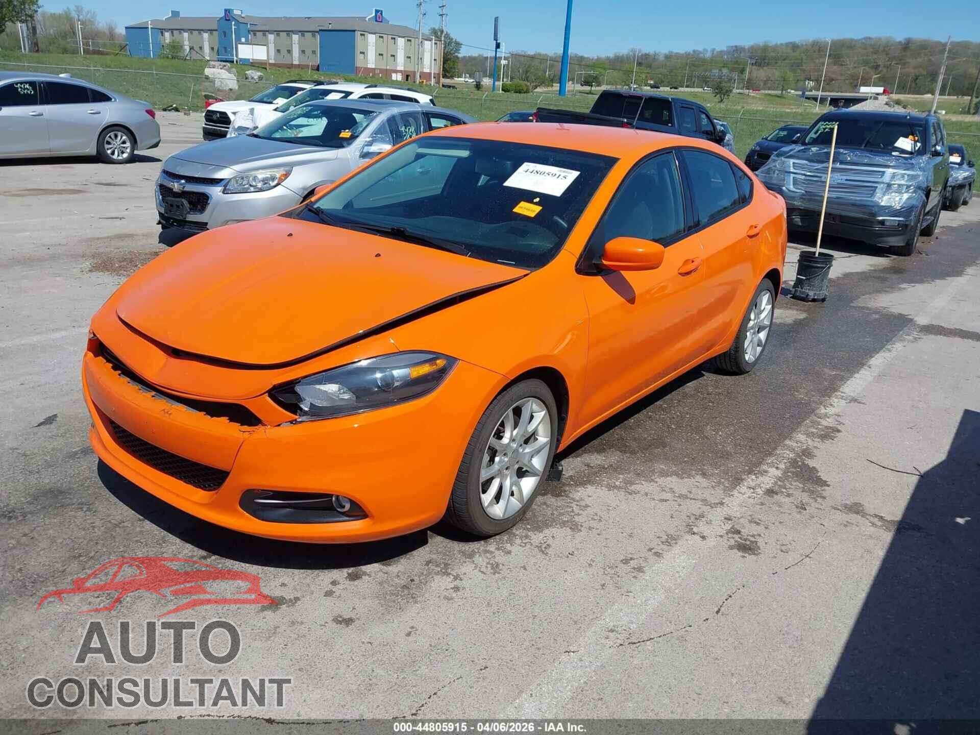 DODGE DART 2013 - 1C3CDFBA6DD315592