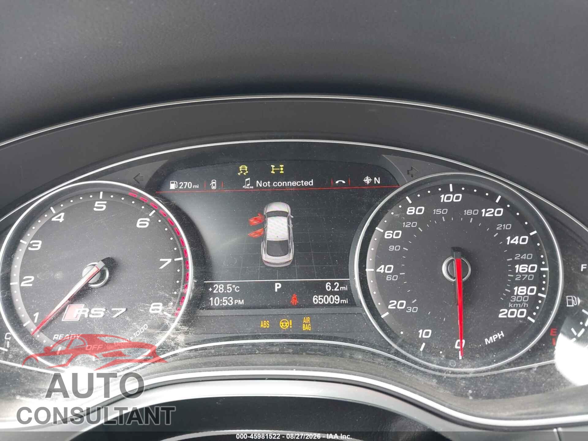 AUDI RS 7 2017 - WUAWAAFC9HN902565