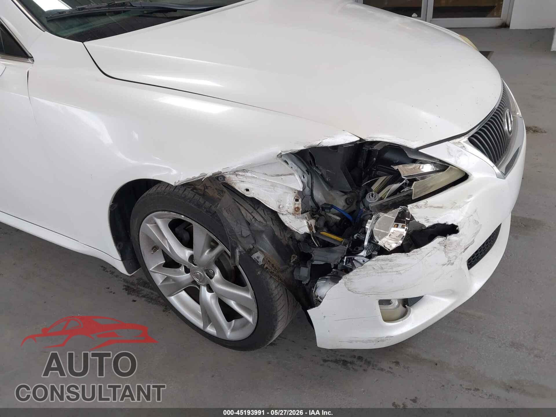 LEXUS IS 250 2010 - JTHBF5C27A5128143