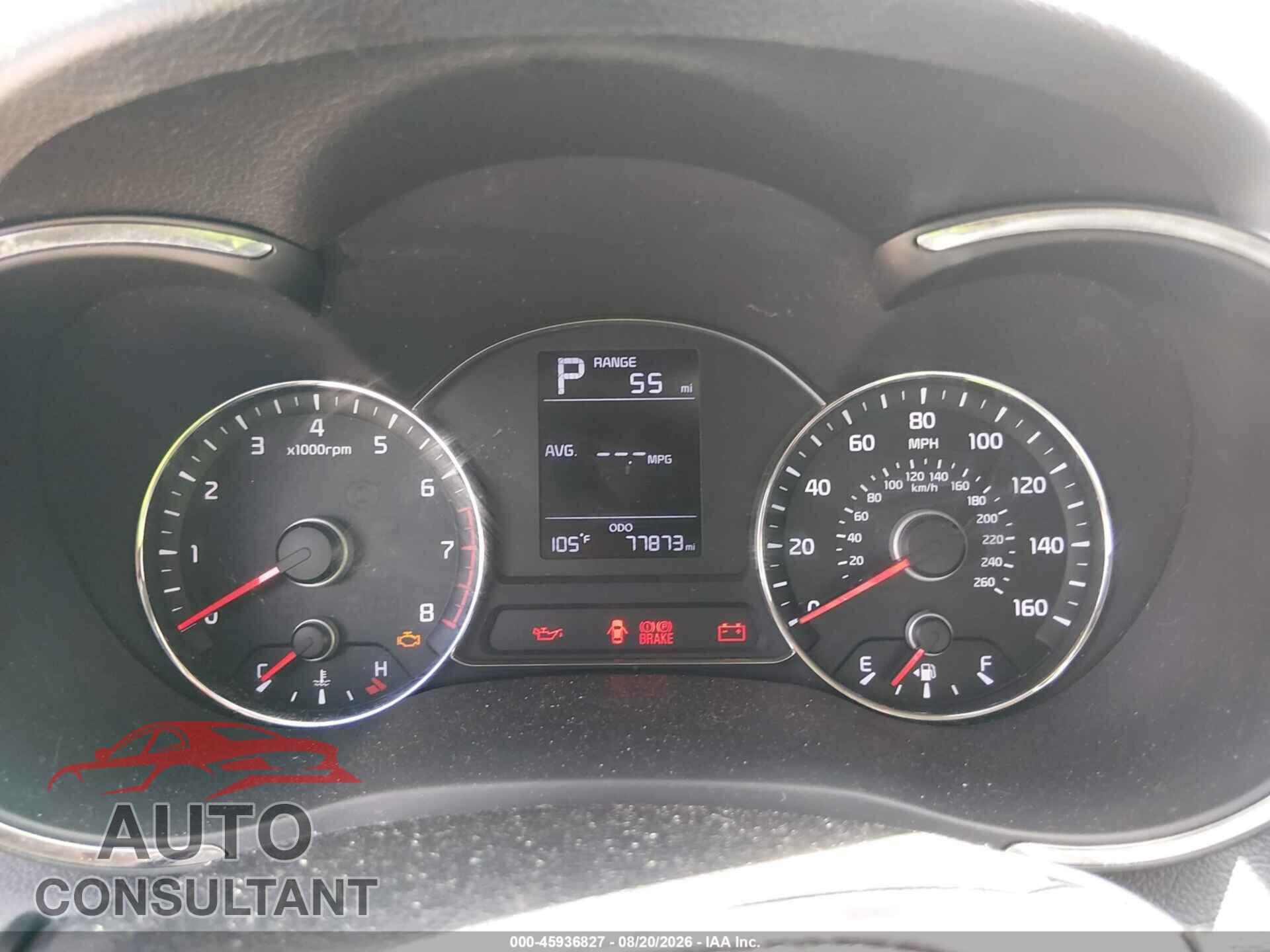 KIA FORTE 2017 - 3KPFK4A79HE095619