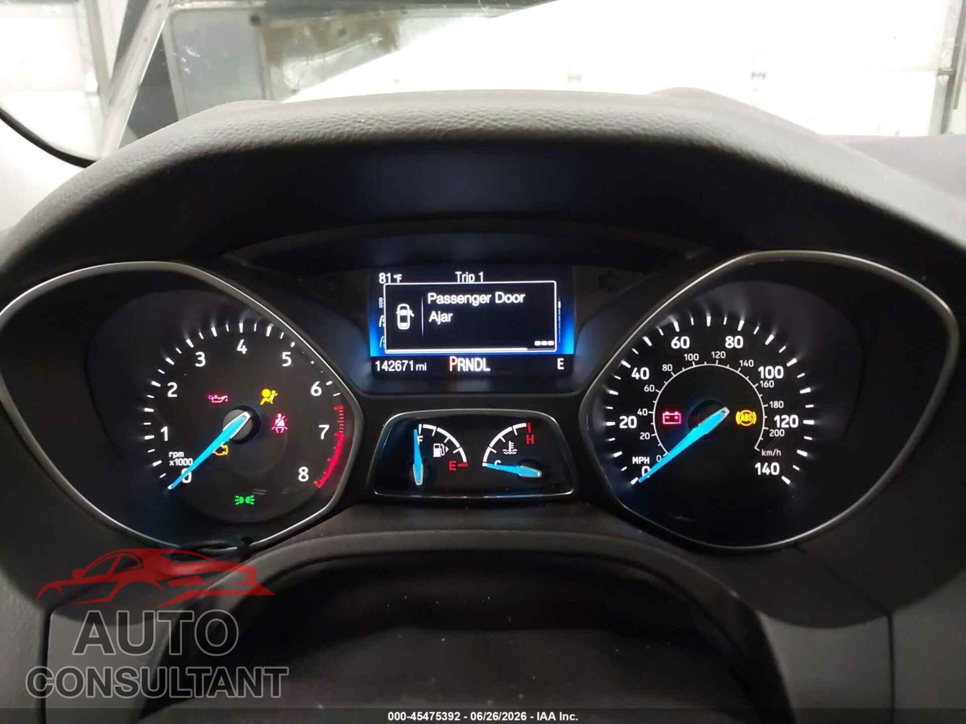FORD FOCUS 2017 - 1FADP3K28HL214666