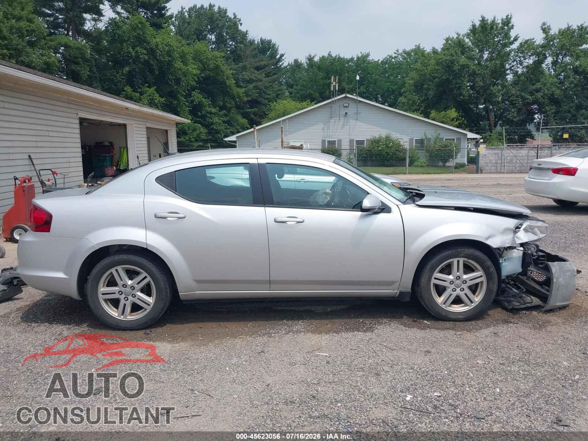DODGE AVENGER 2012 - 1C3CDZCB2CN290269