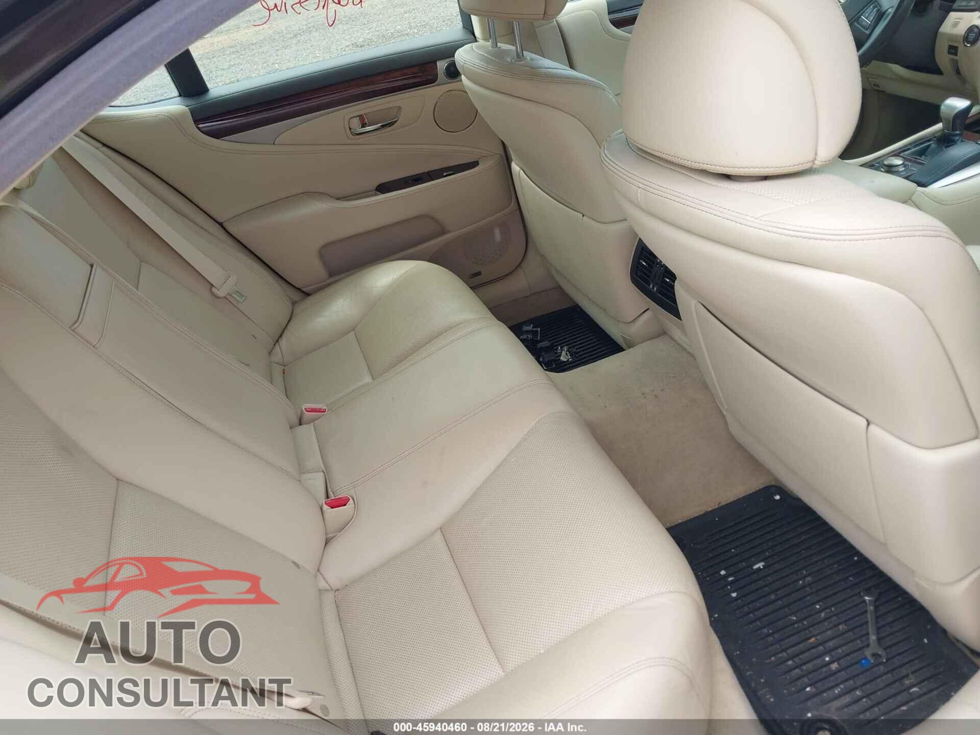 LEXUS LS 460 2013 - JTHBL5EF9D5117514