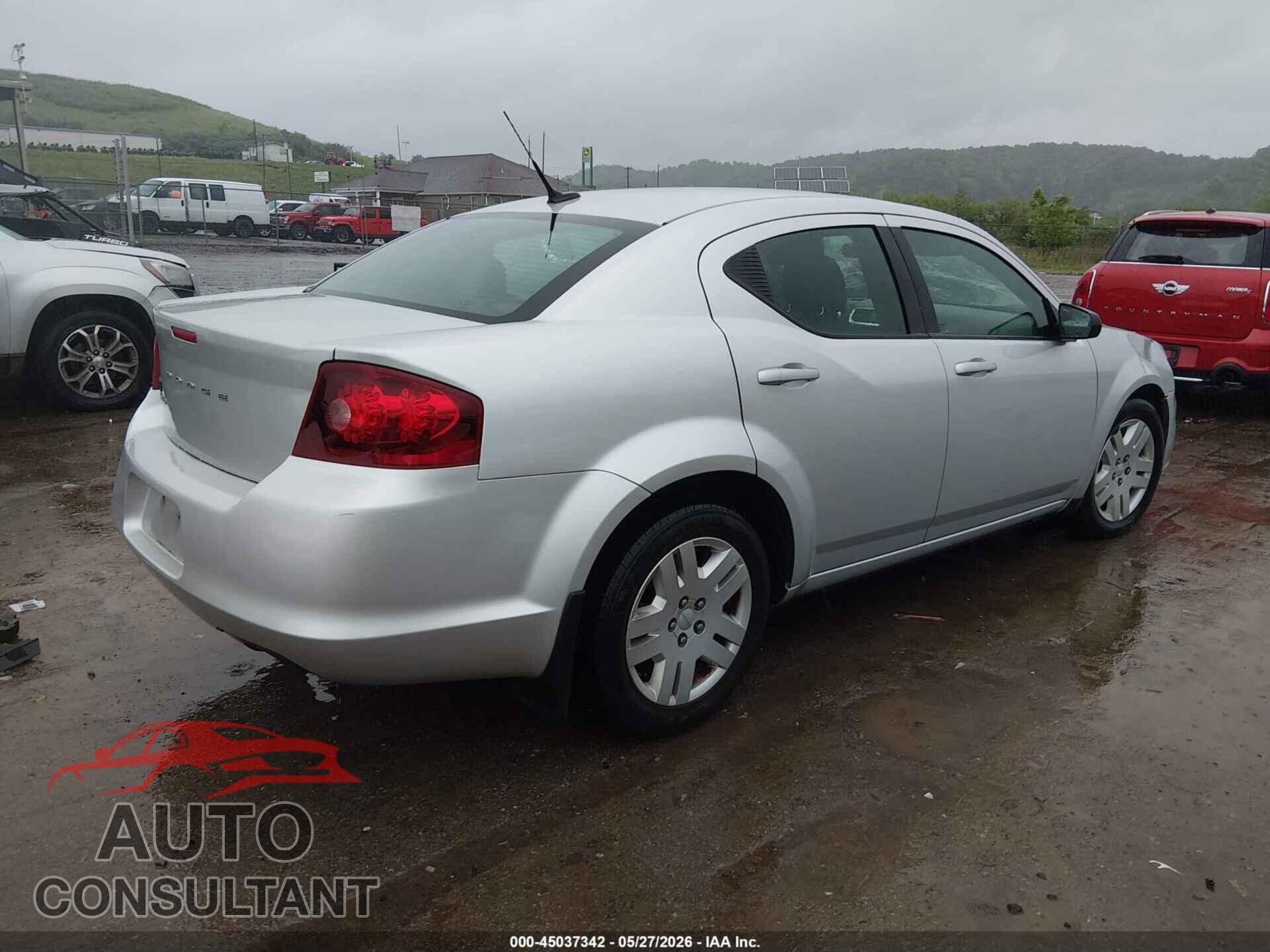 DODGE AVENGER 2012 - 1C3CDZAB5CN142426
