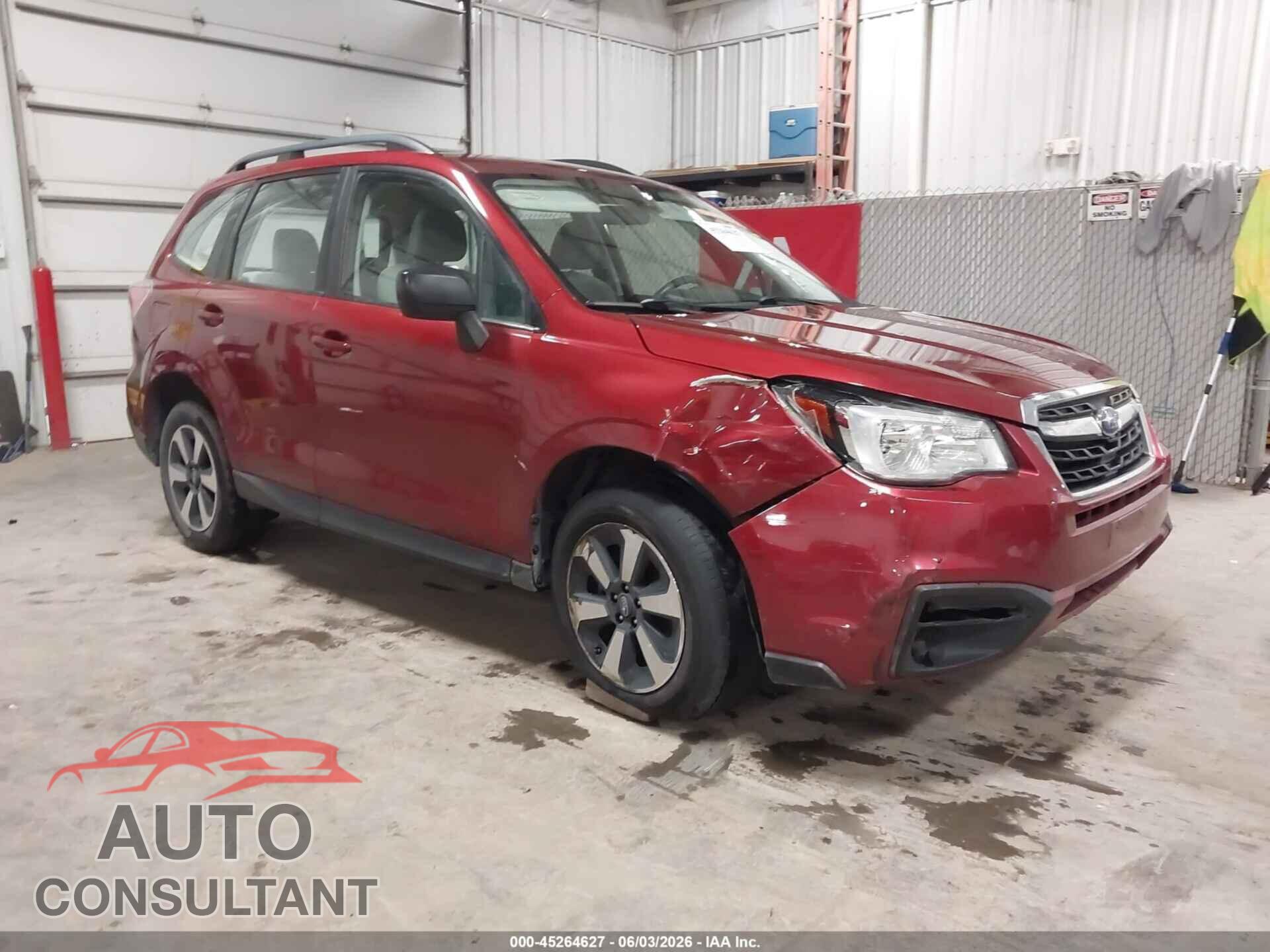 SUBARU FORESTER 2018 - JF2SJABC2JH590578