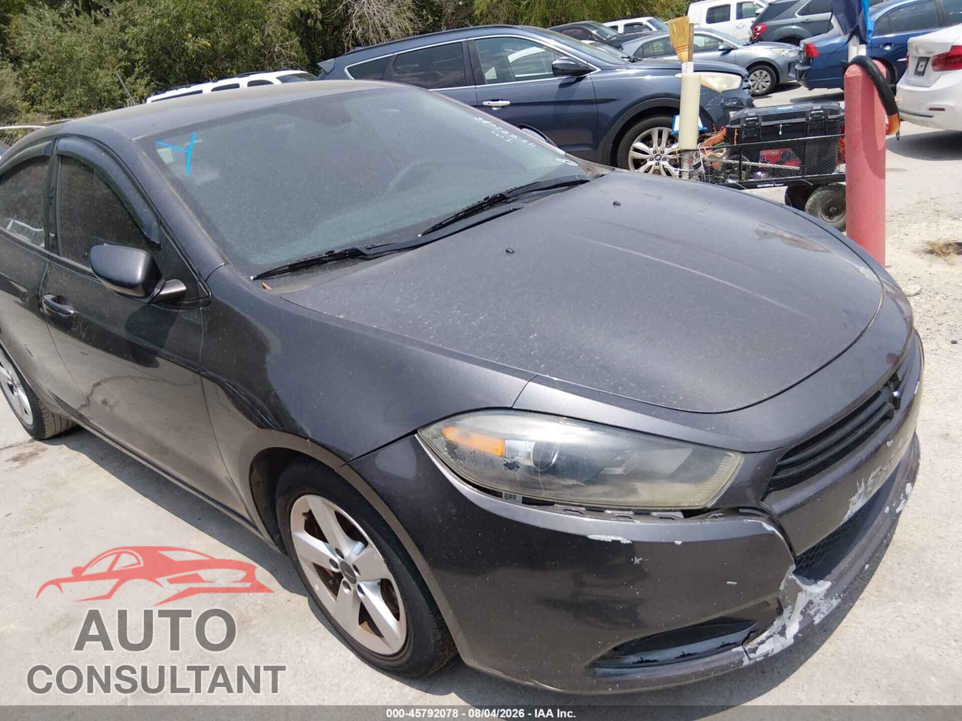 DODGE DART 2015 - 1C3CDFBB7FD286082