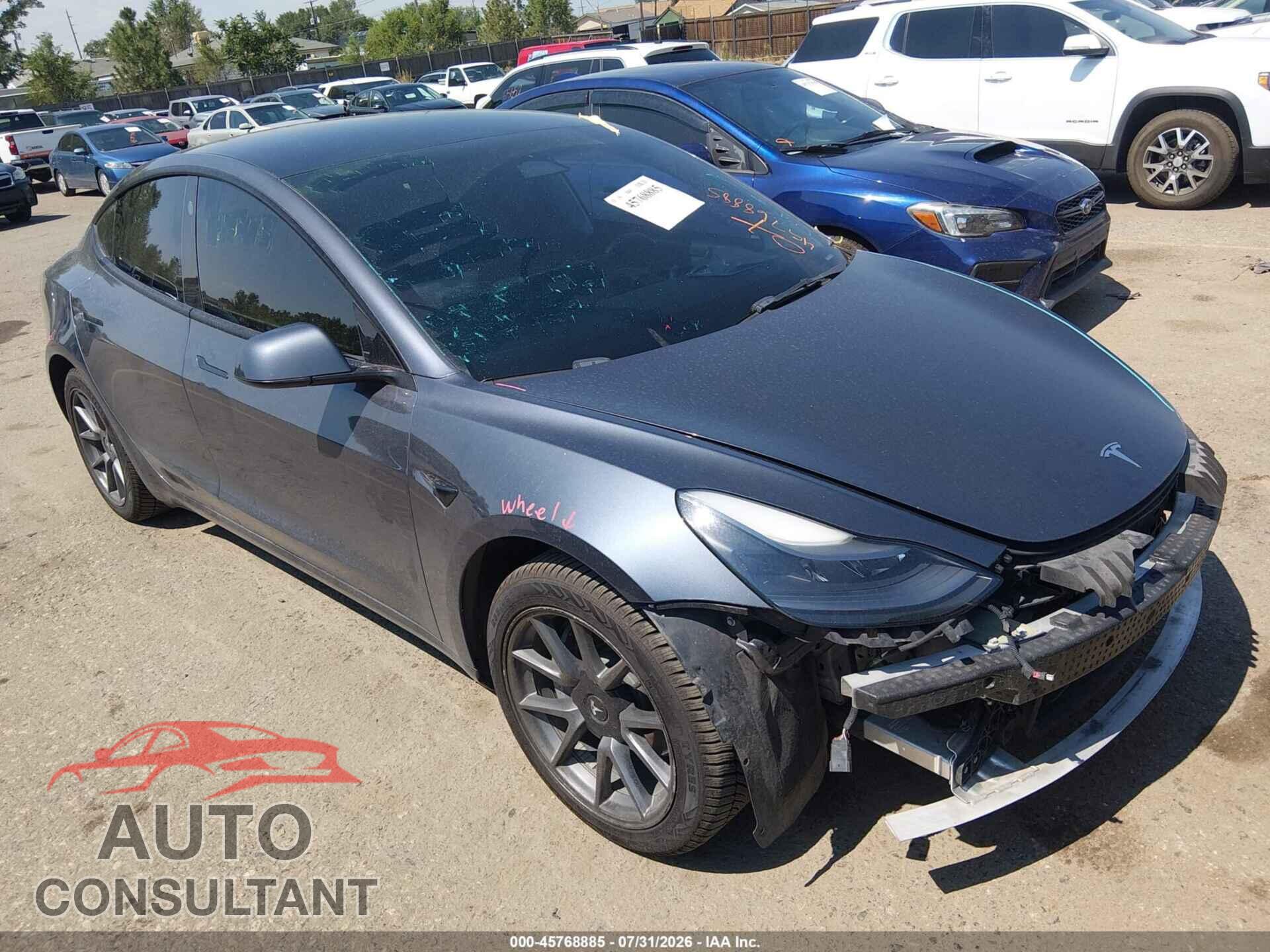 TESLA MODEL 3 2022 - 5YJ3E1EB9NF188508