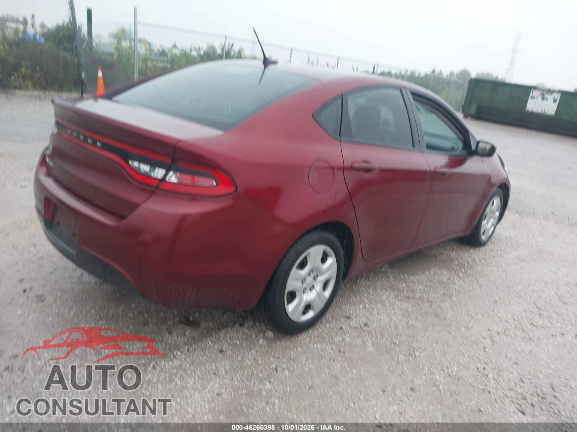 DODGE DART 2015 - 1C3CDFAA9FD267767