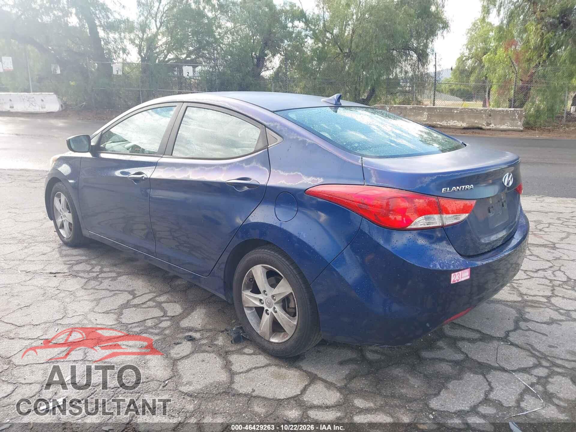 HYUNDAI ELANTRA 2013 - KMHDH4AEXDU809480